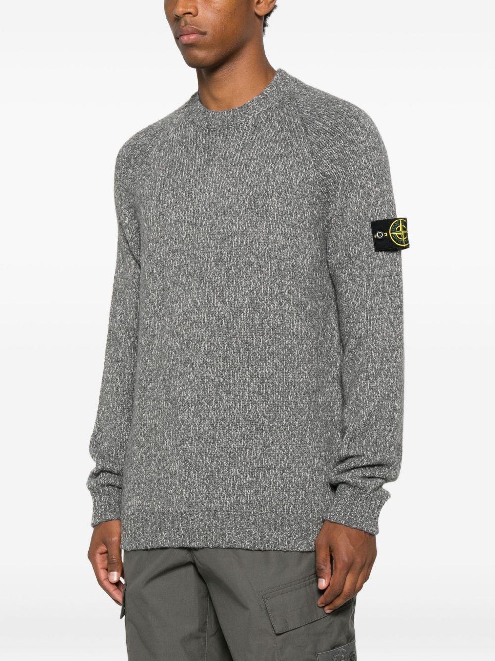 STONE ISLAND Maglia girocollo con patch logo