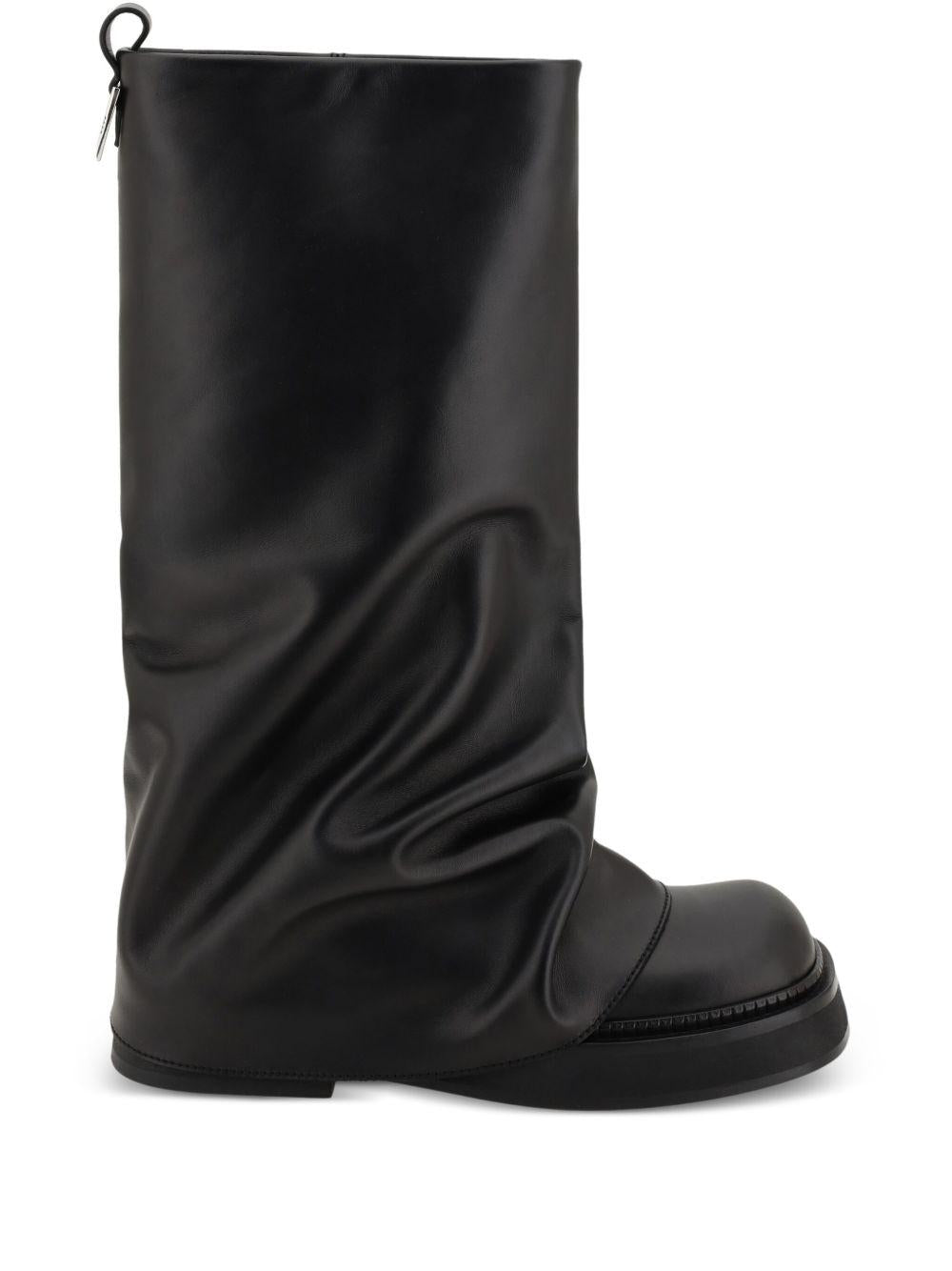 THE ATTICO Stivali combat 'Robin' neri