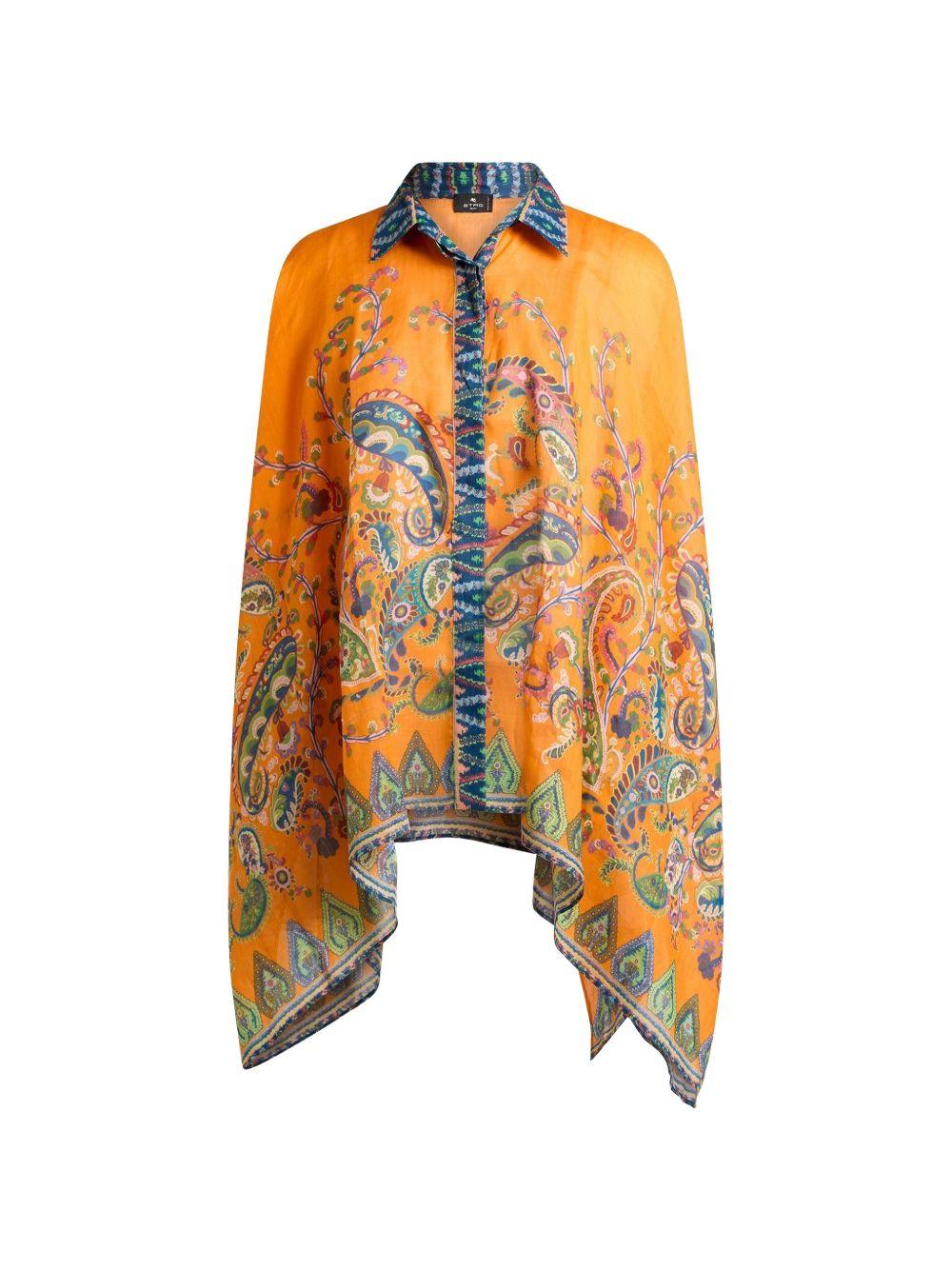 ETRO Camicia con stampa colorata a maniche lunghe