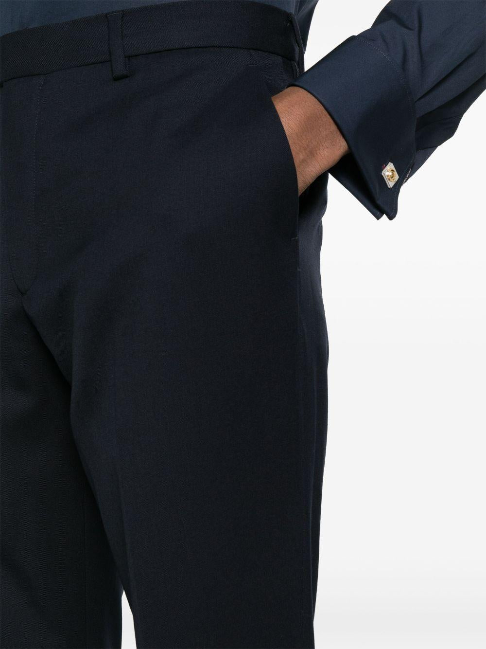 PAUL SMITH Completo in lana blu navy con giacca monopetto