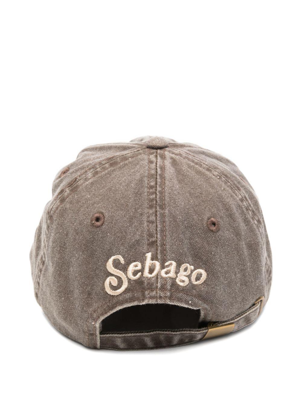 SEBAGO Cappello da baseball in cotone con ricamo