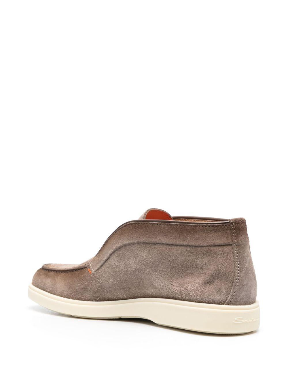 SANTONI Mocassini alti grigi