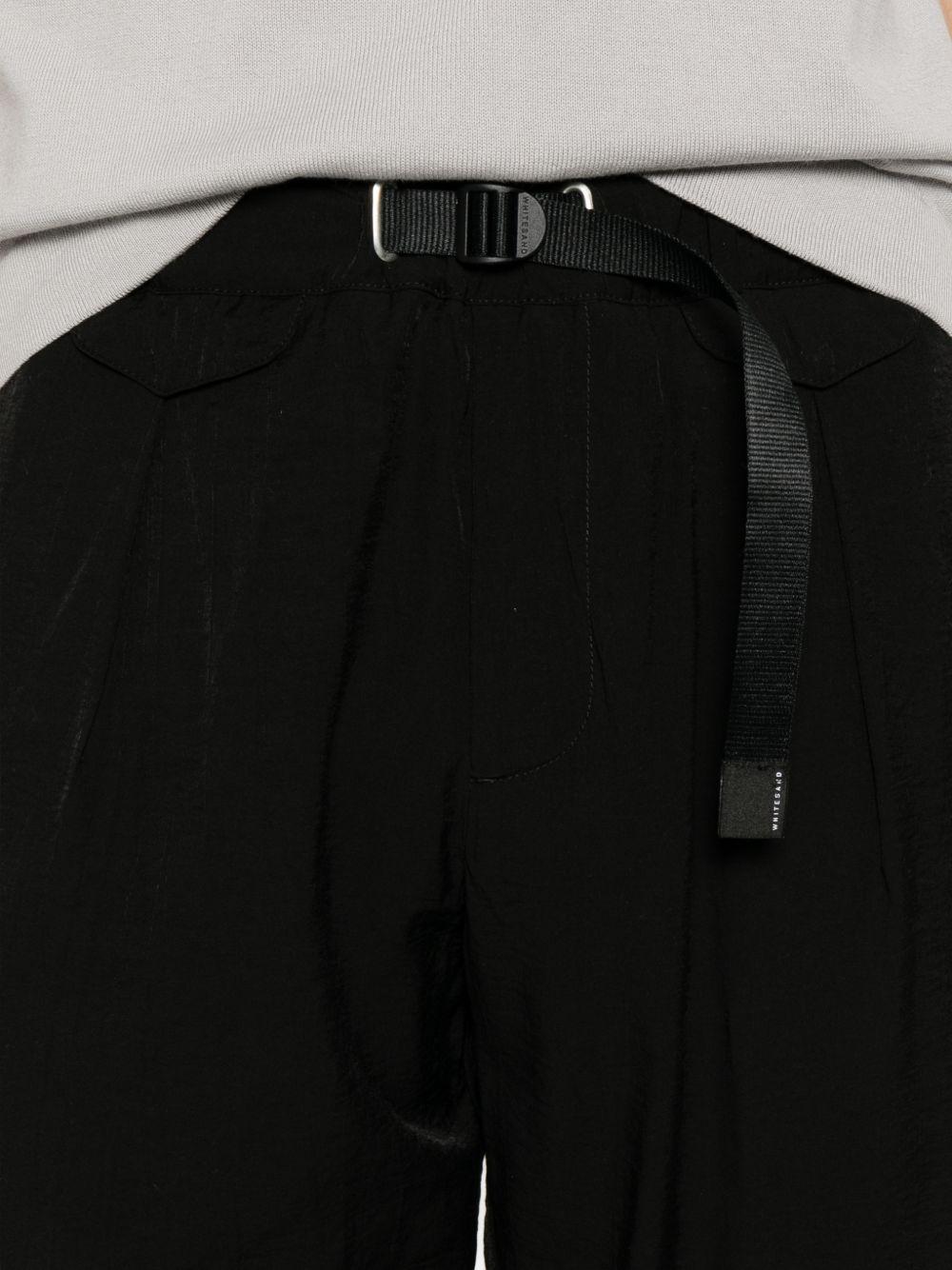 WHITE SAND Pantaloni neri con coulisse in vita