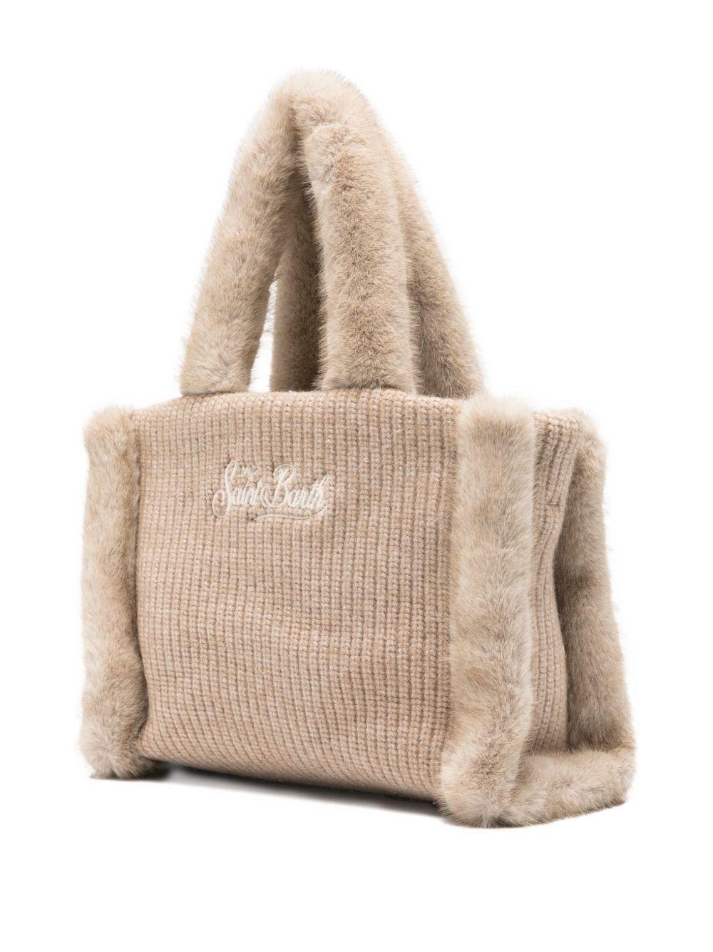 MC2 SAINT BARTH Borsa tote beige 'Colette Shearling'