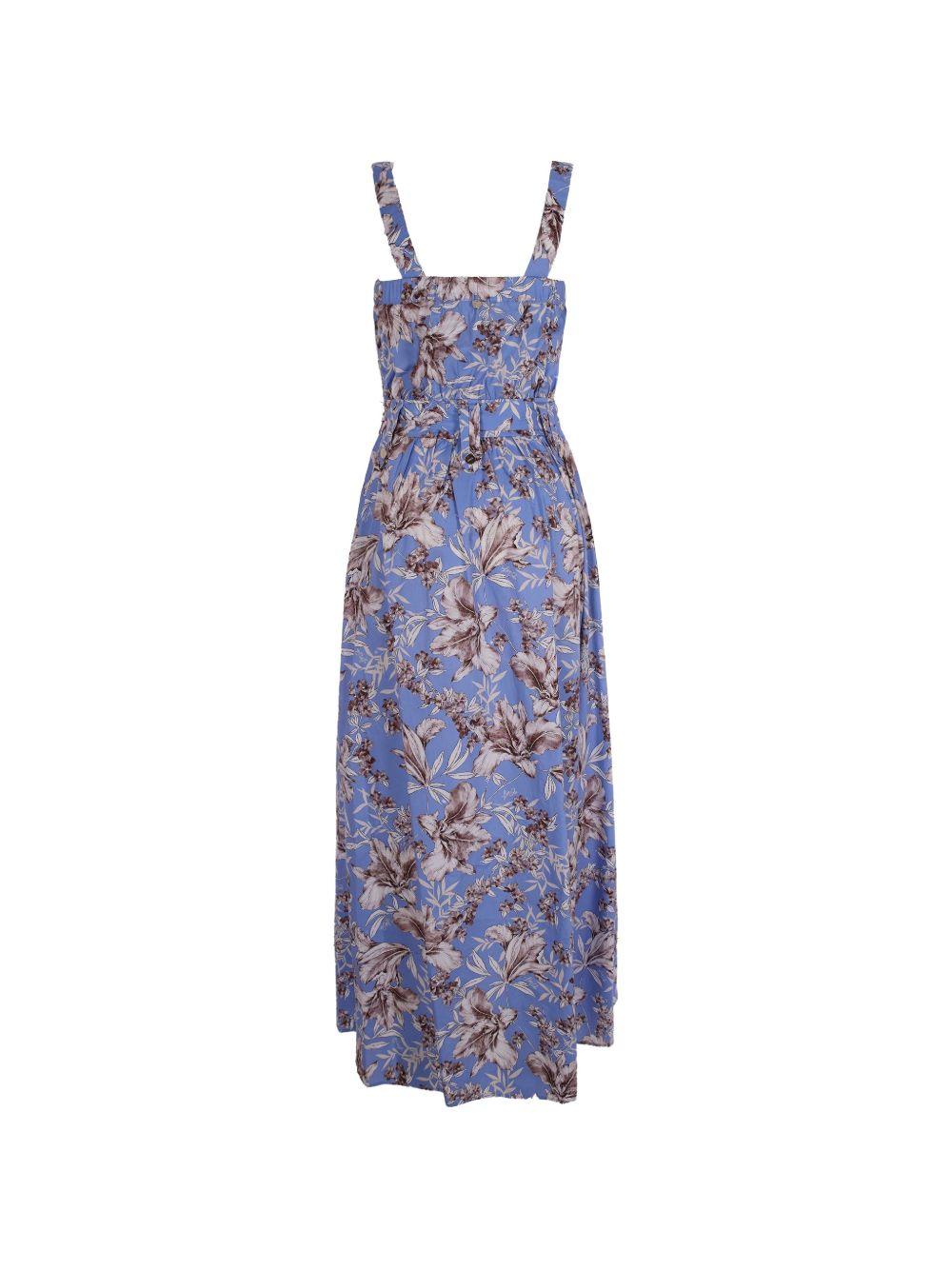 LIUJO Abito lungo bluette con stampa floreale
