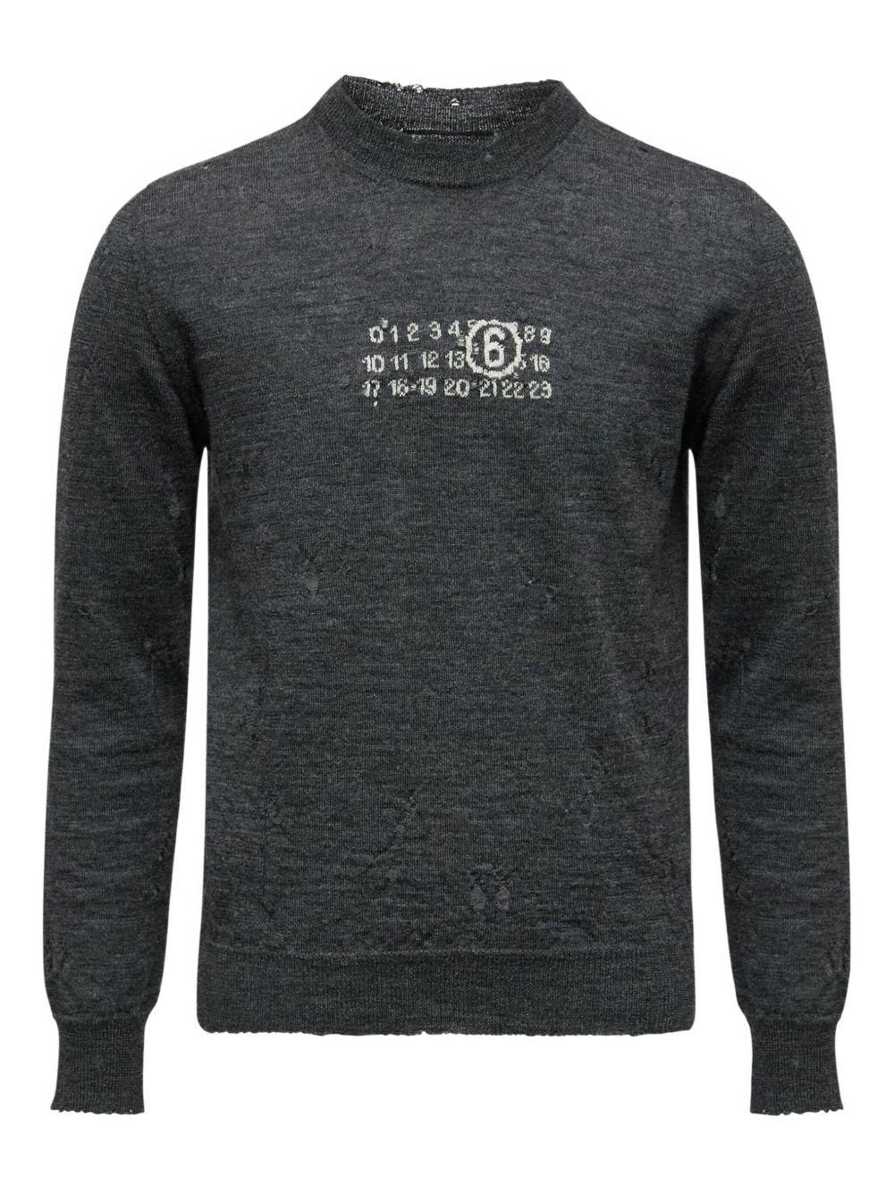 MM6 MAISON MARGIELA Maglia girocollo con logo