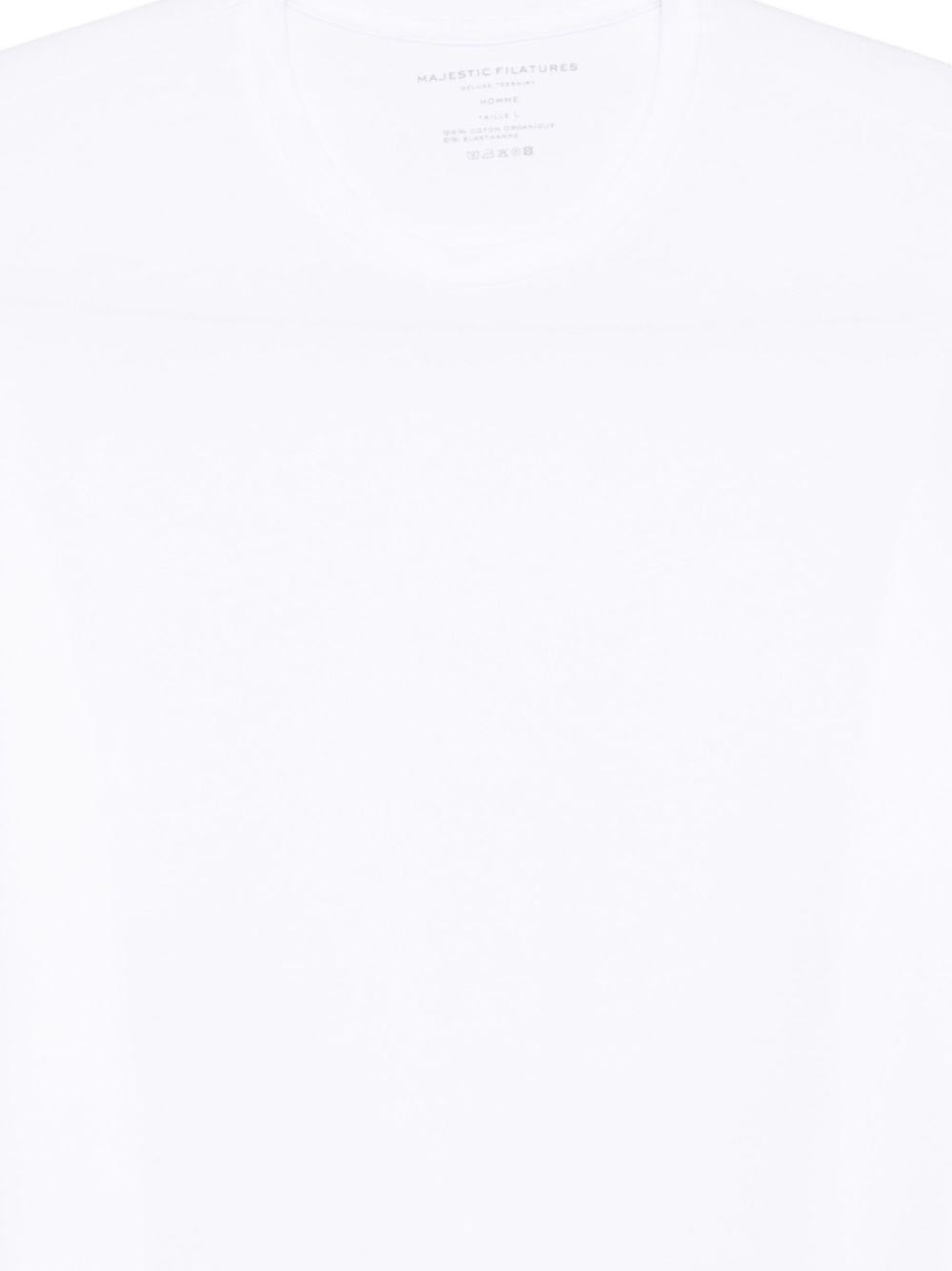 MAJESTIC FILATURES T-shirt girocollo bianca