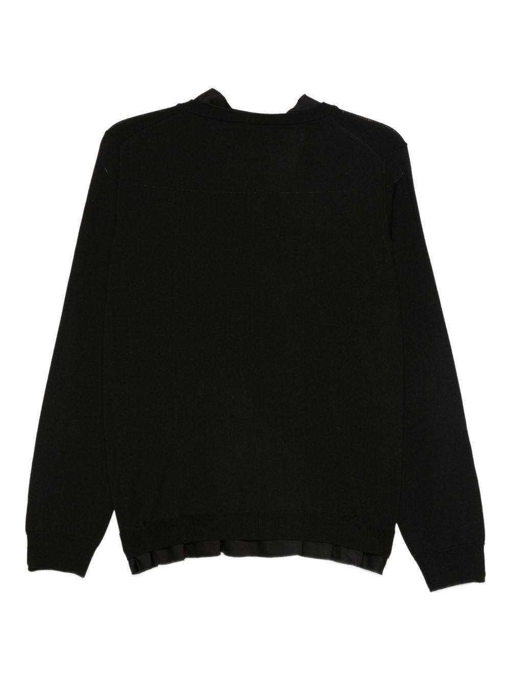 SEMICOUTURE Cardigan 'Letitia' in lana nera