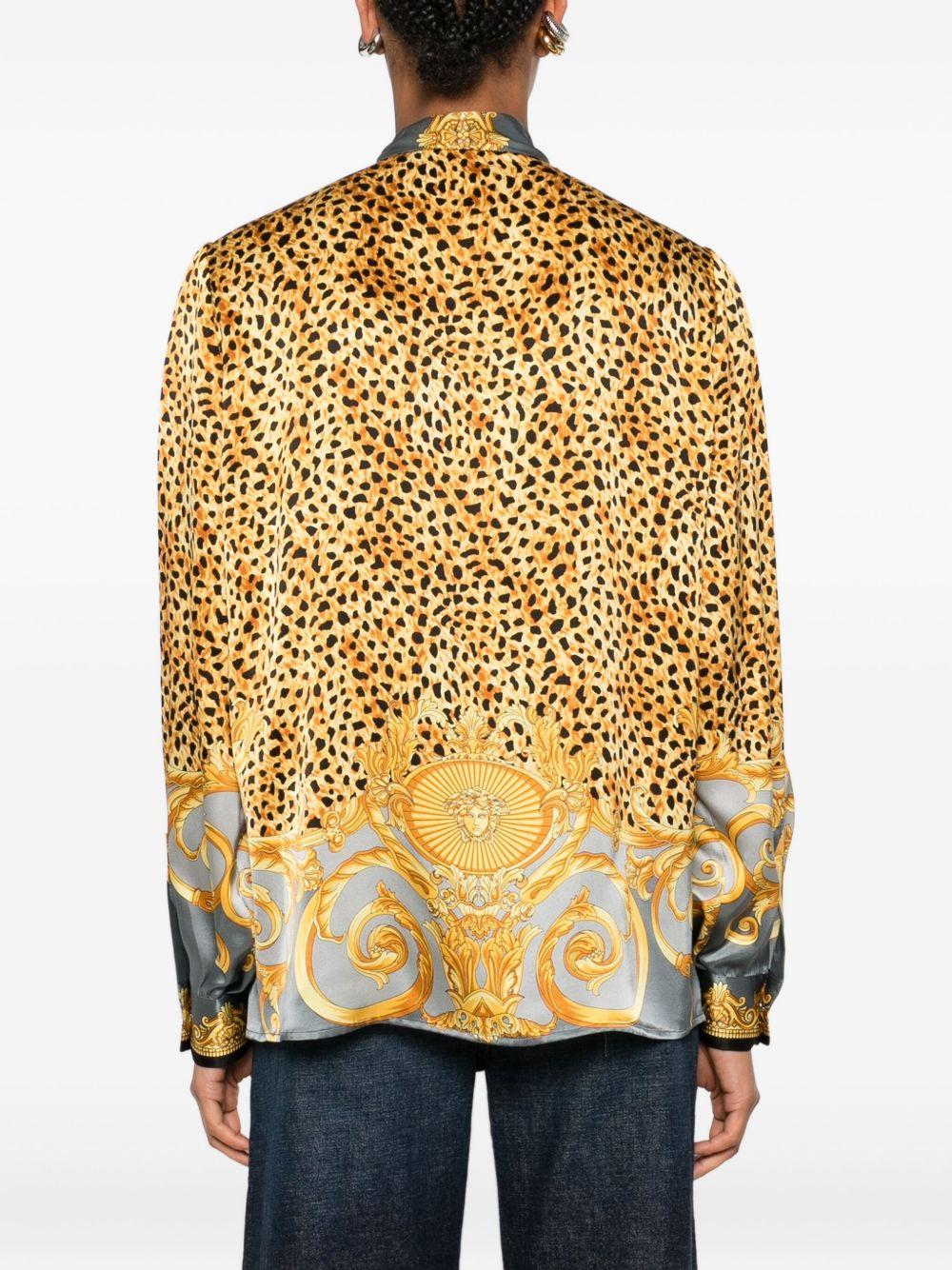 VERSACE Camicia con collo lavallière