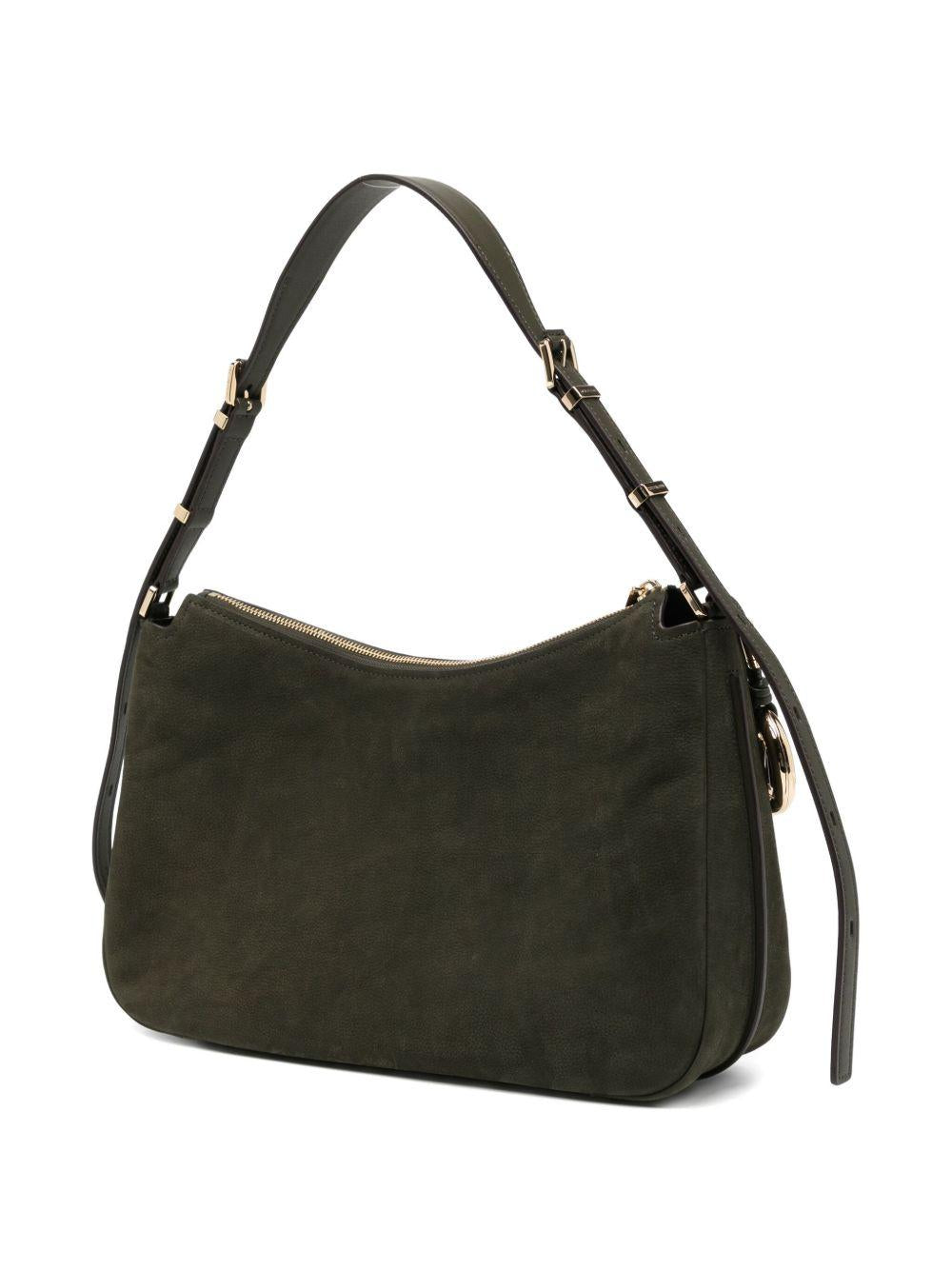 MICHAEL KORS Borsa hobo Nolita Medium in pelle verde militare