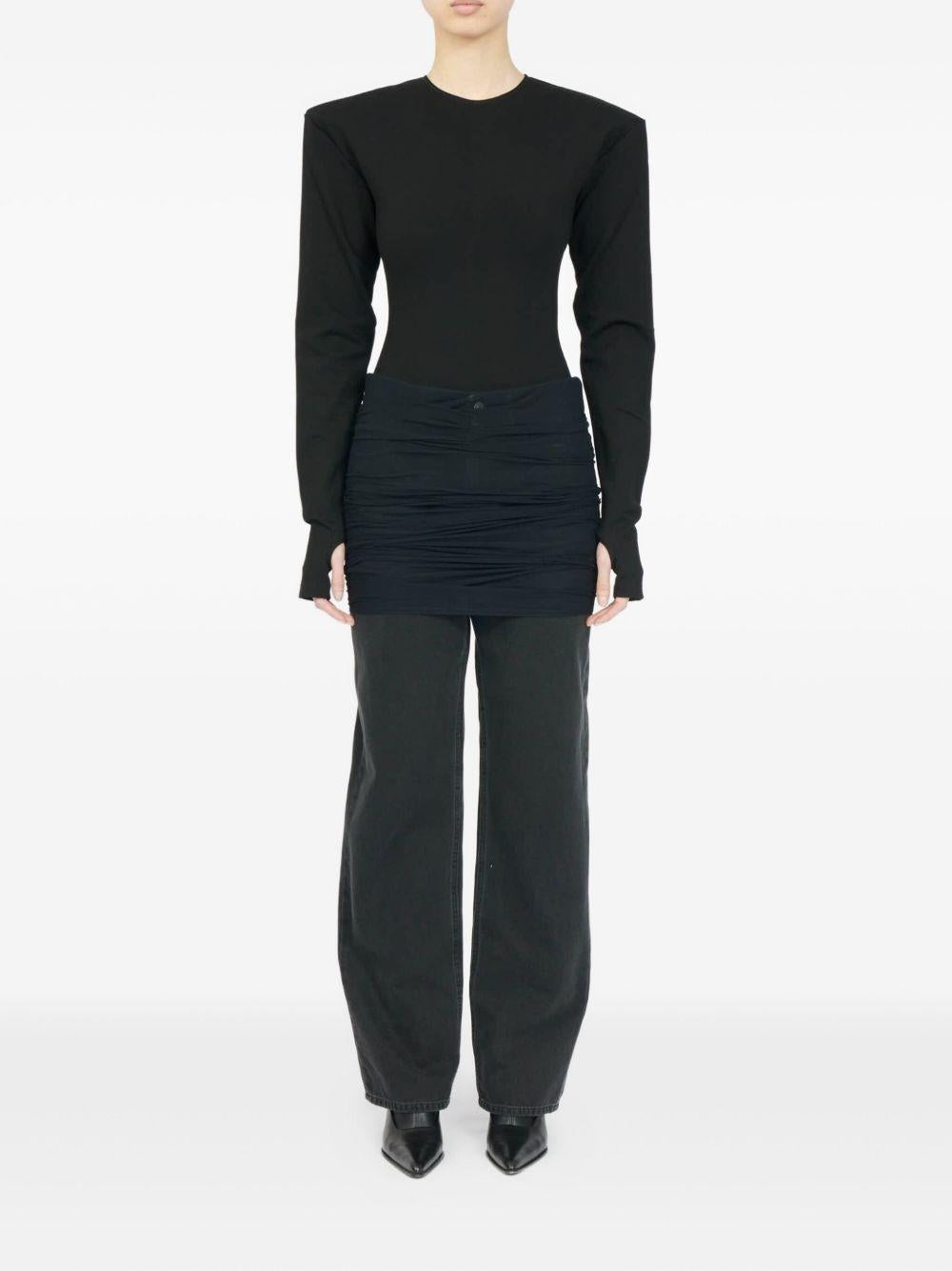 MM6 MAISON MARGIELA Jeans con arricciatura