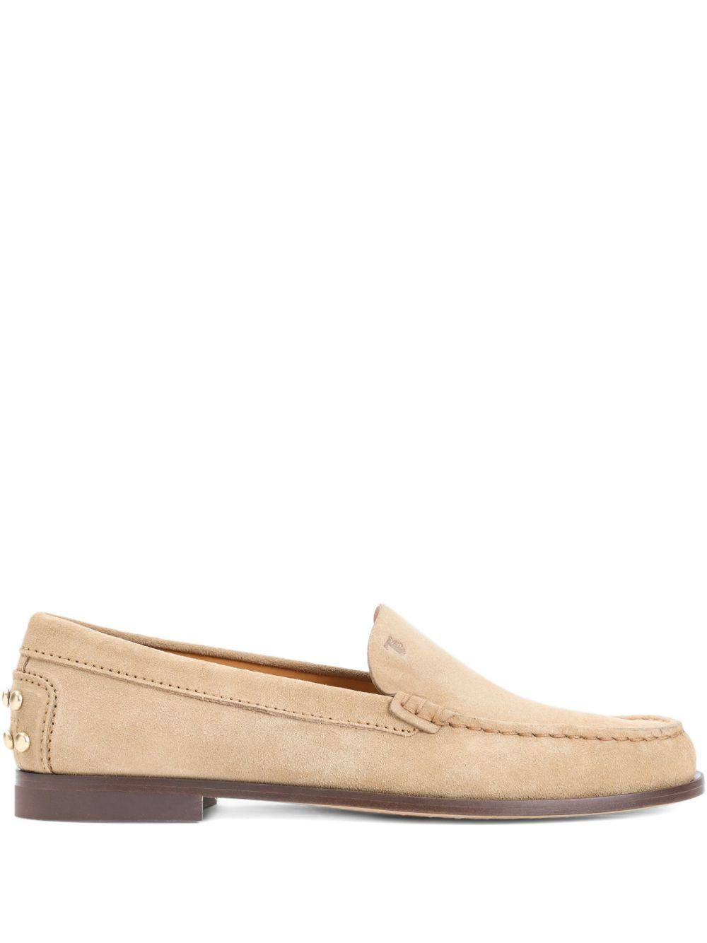 TODS Mocassini in pelle scamosciata zenzero