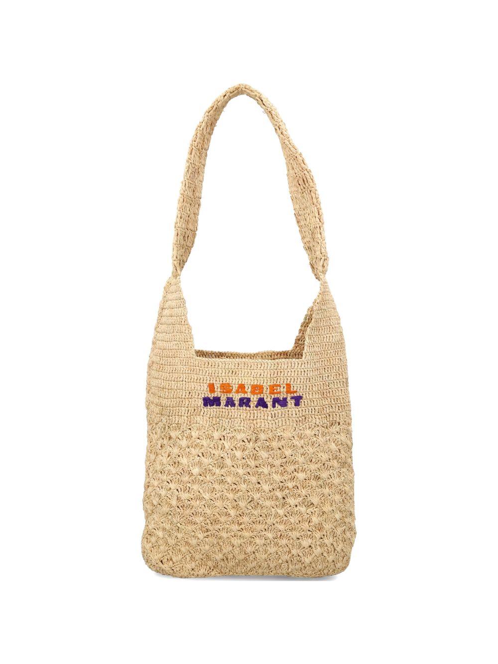 ISABEL MARANT Borsa a spalla Praia in rafia
