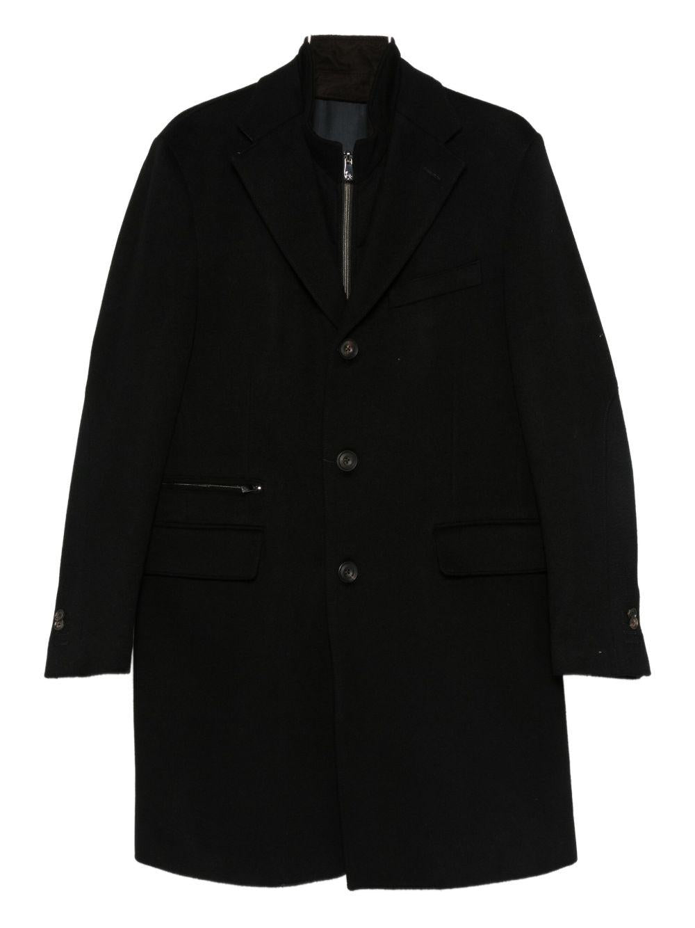 CORNELIANI Cappotto con inserti
