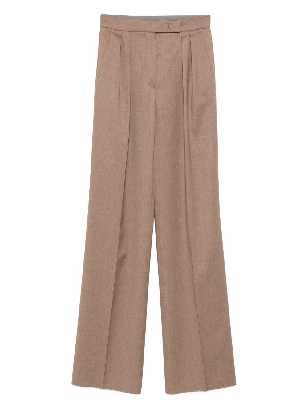 MAX MARA Pantaloni a palazzo marroni chiaro