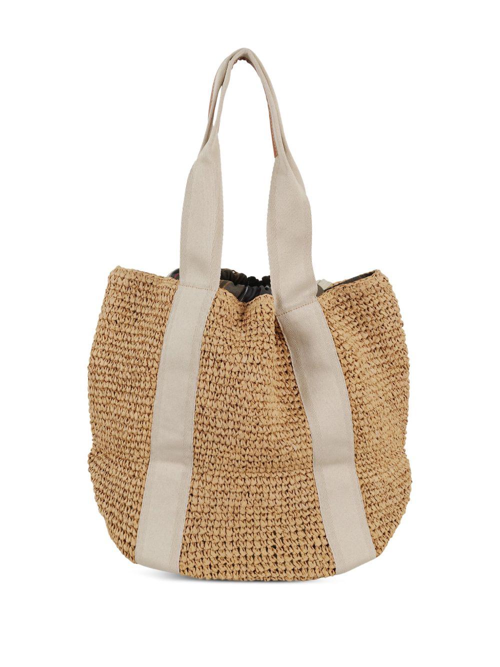 BARBOUR Barbour Lily Beach Bag in rafia beige