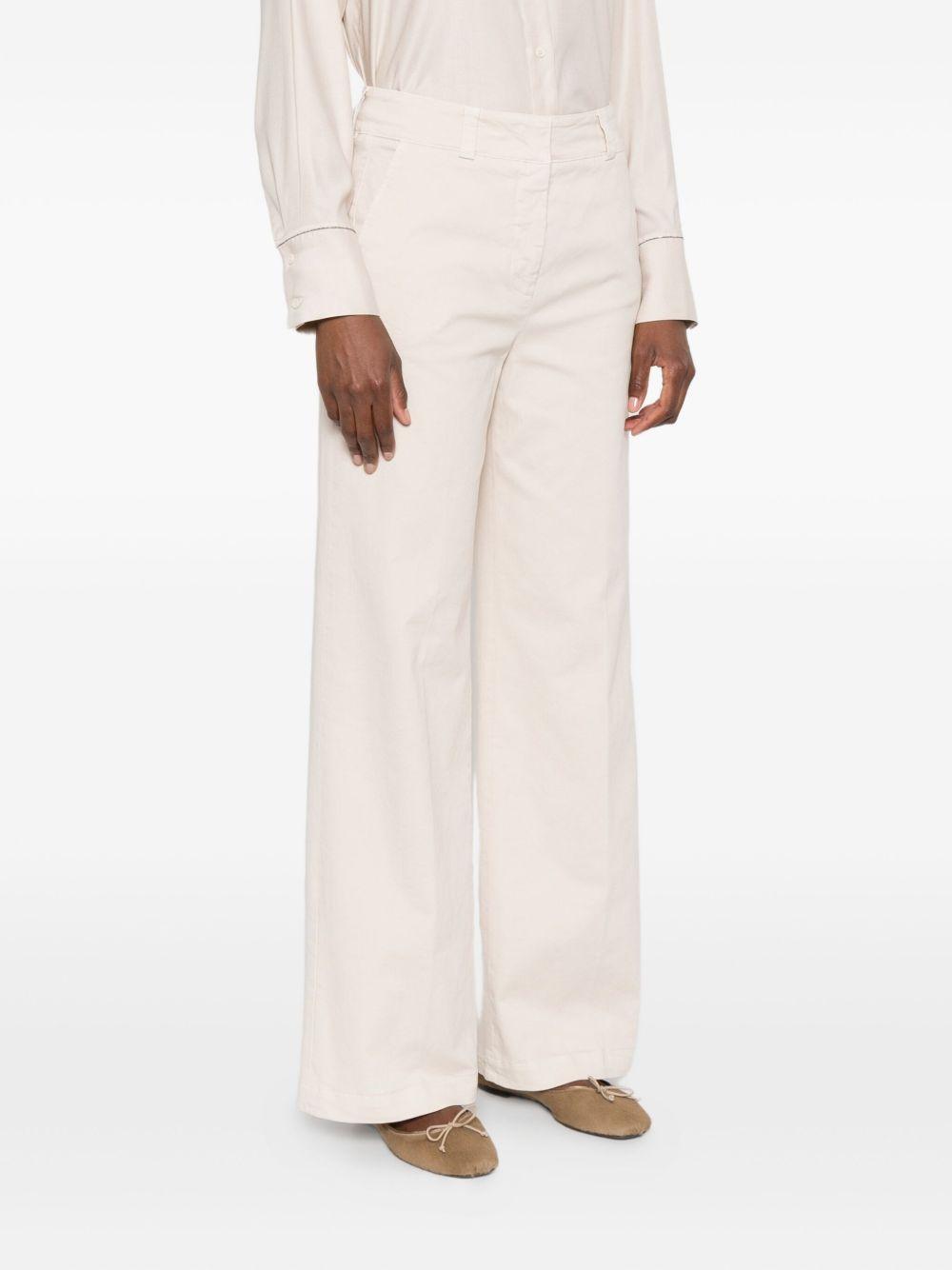 PESERICO Pantaloni in cotone beige chiaro