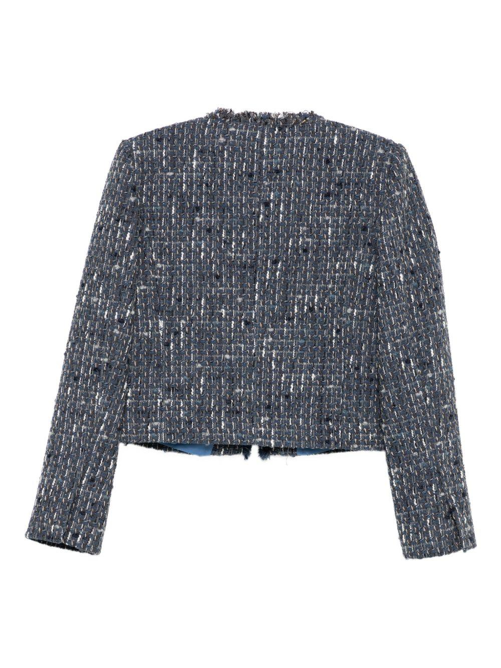 LIUJO Giacca blu con chiusura frontale a bottoni