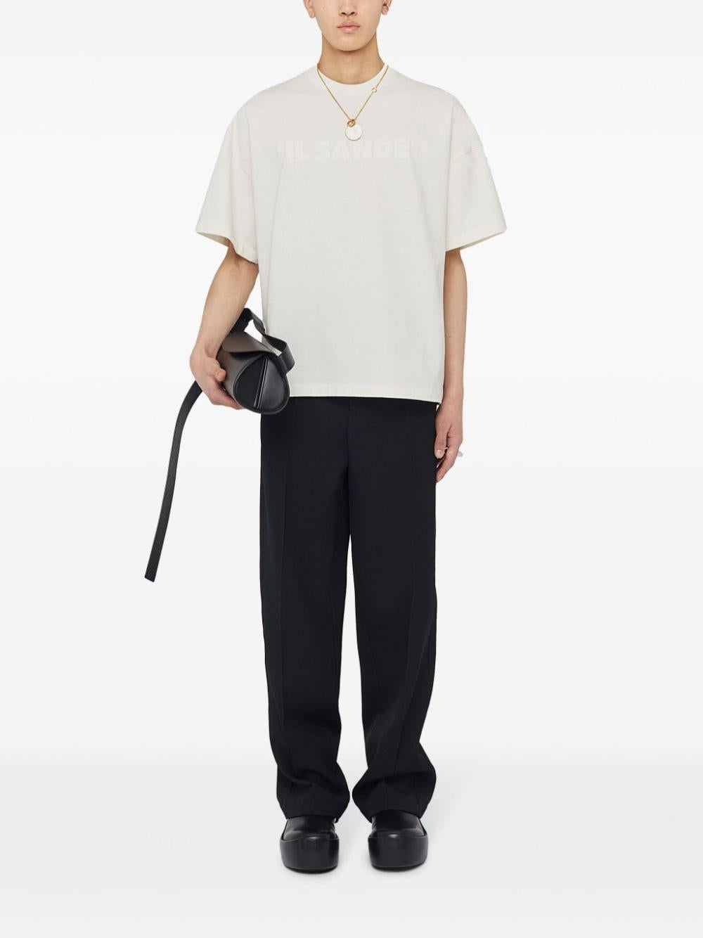 JIL SANDER T-shirt in cotone con maniche 3/4