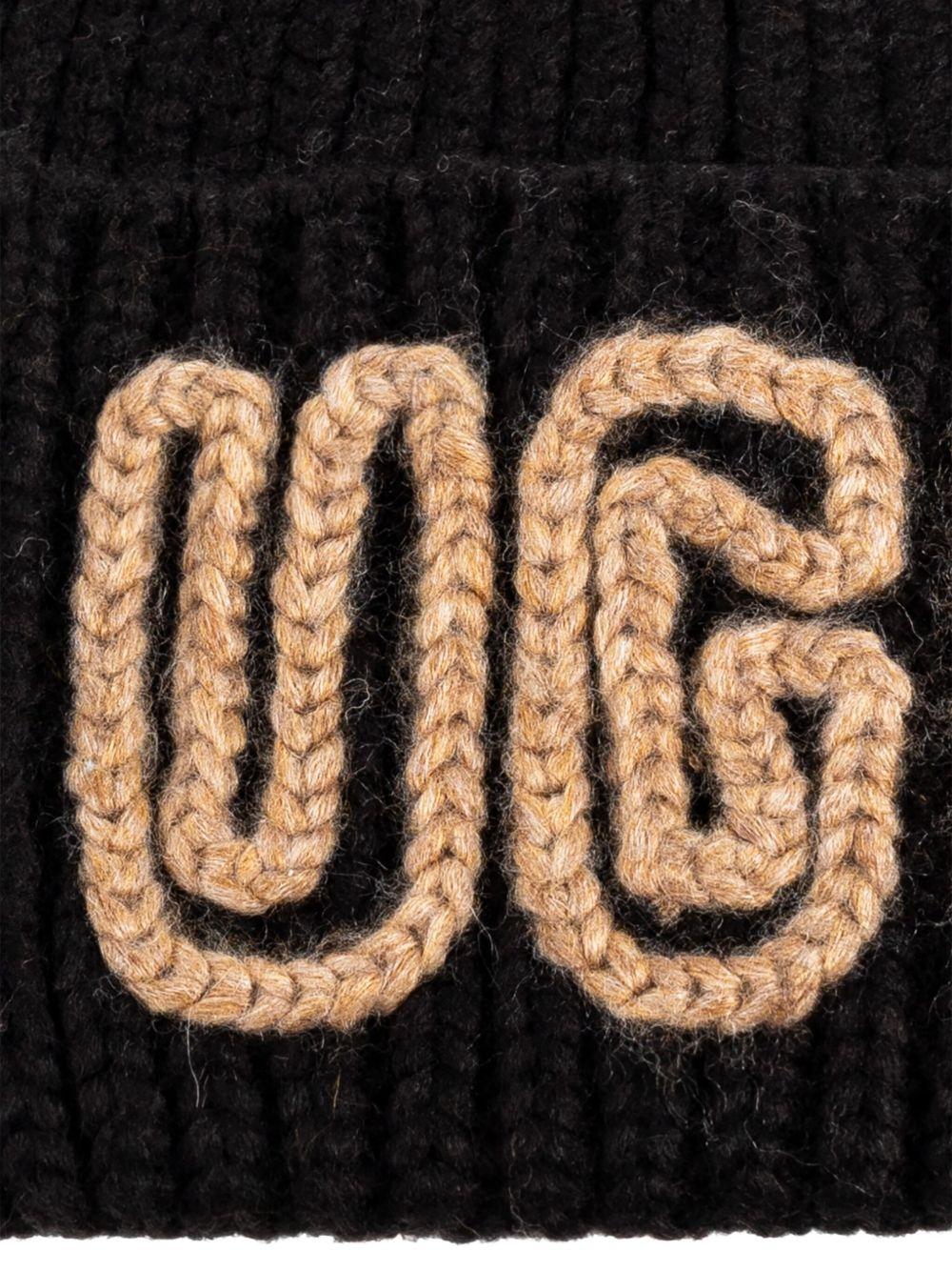 UGG Berretto nero con logo