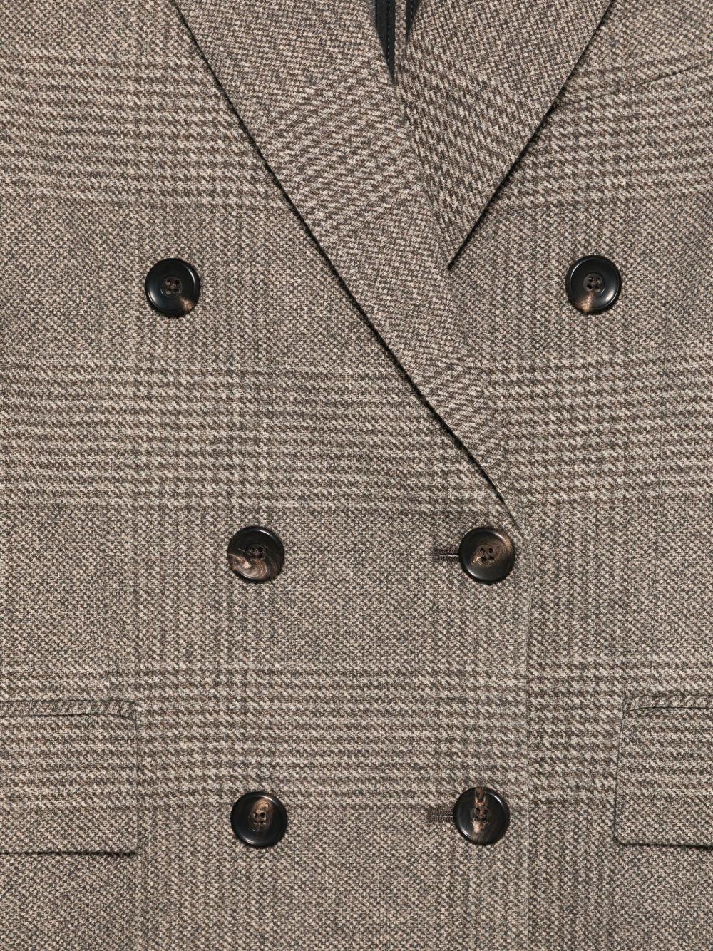 CIRCOLO 1901 Blazer doppiopetto marrone a motivo check