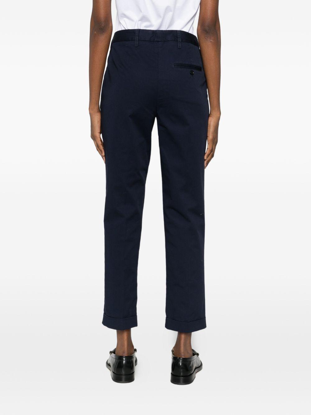 ASPESI Pantaloni in cotone blu navy