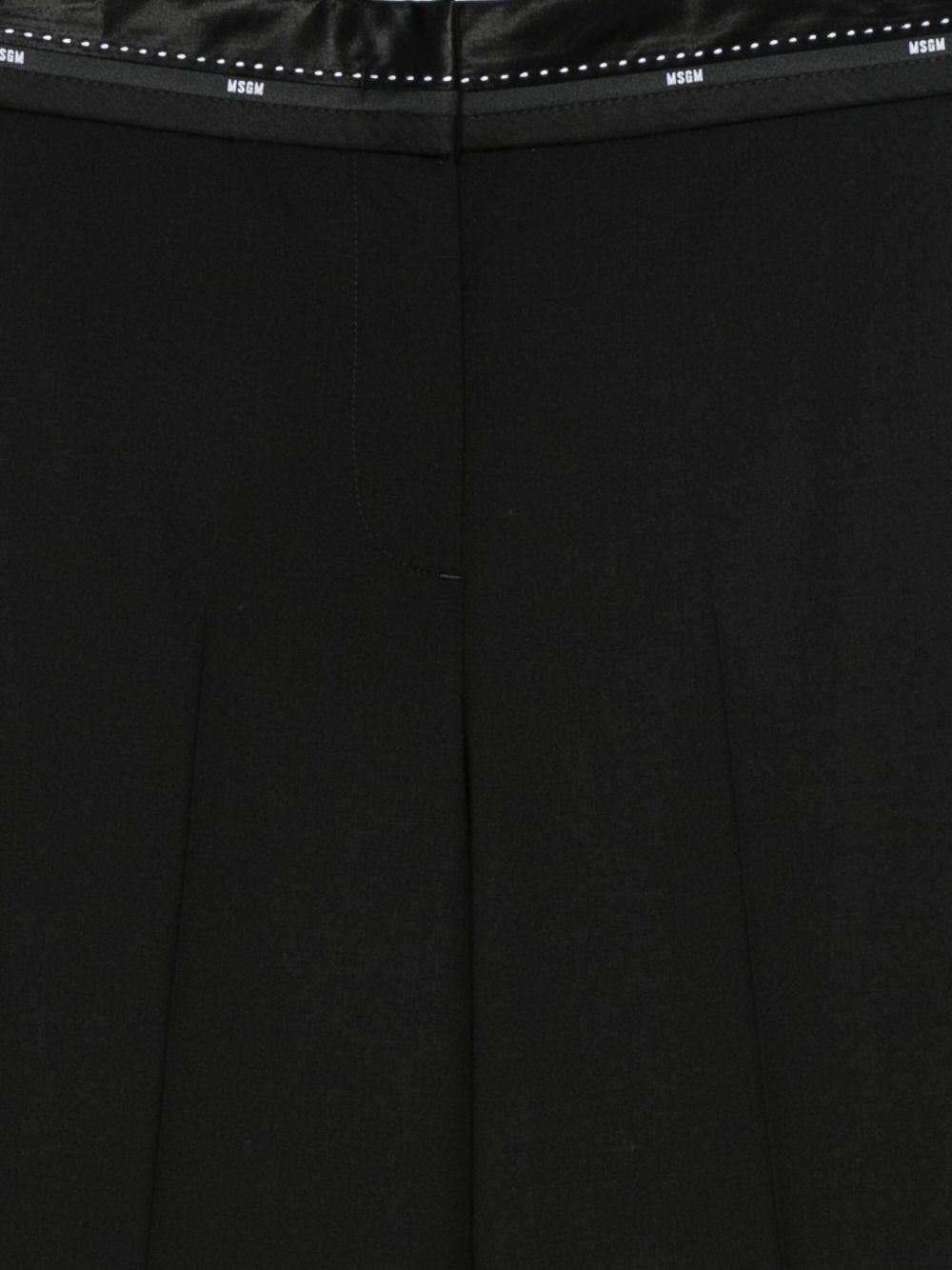 MSGM Pantaloni con dettaglio logo sulla vita