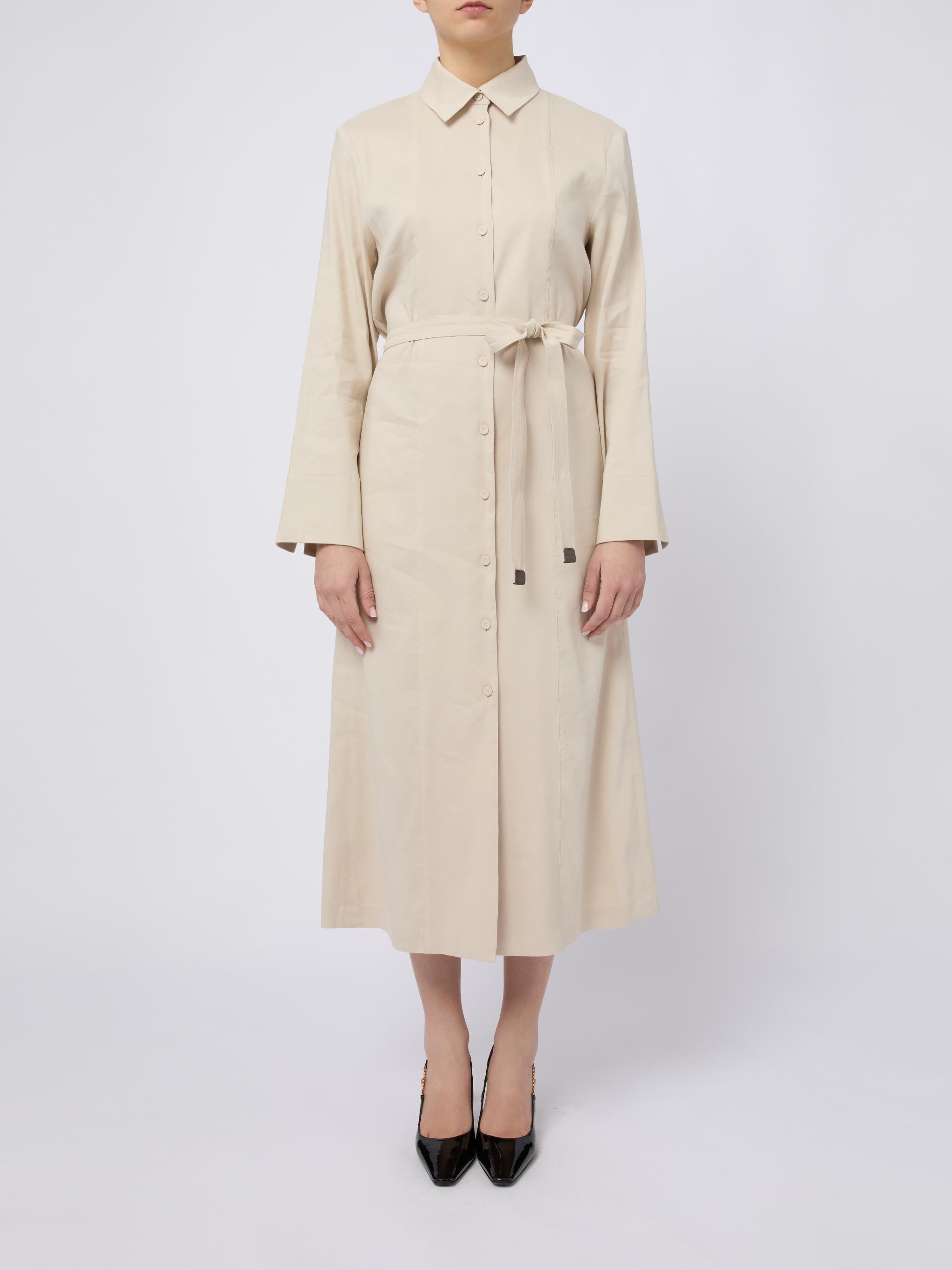MAX MARA Abito midi Nordica con cintura in vita