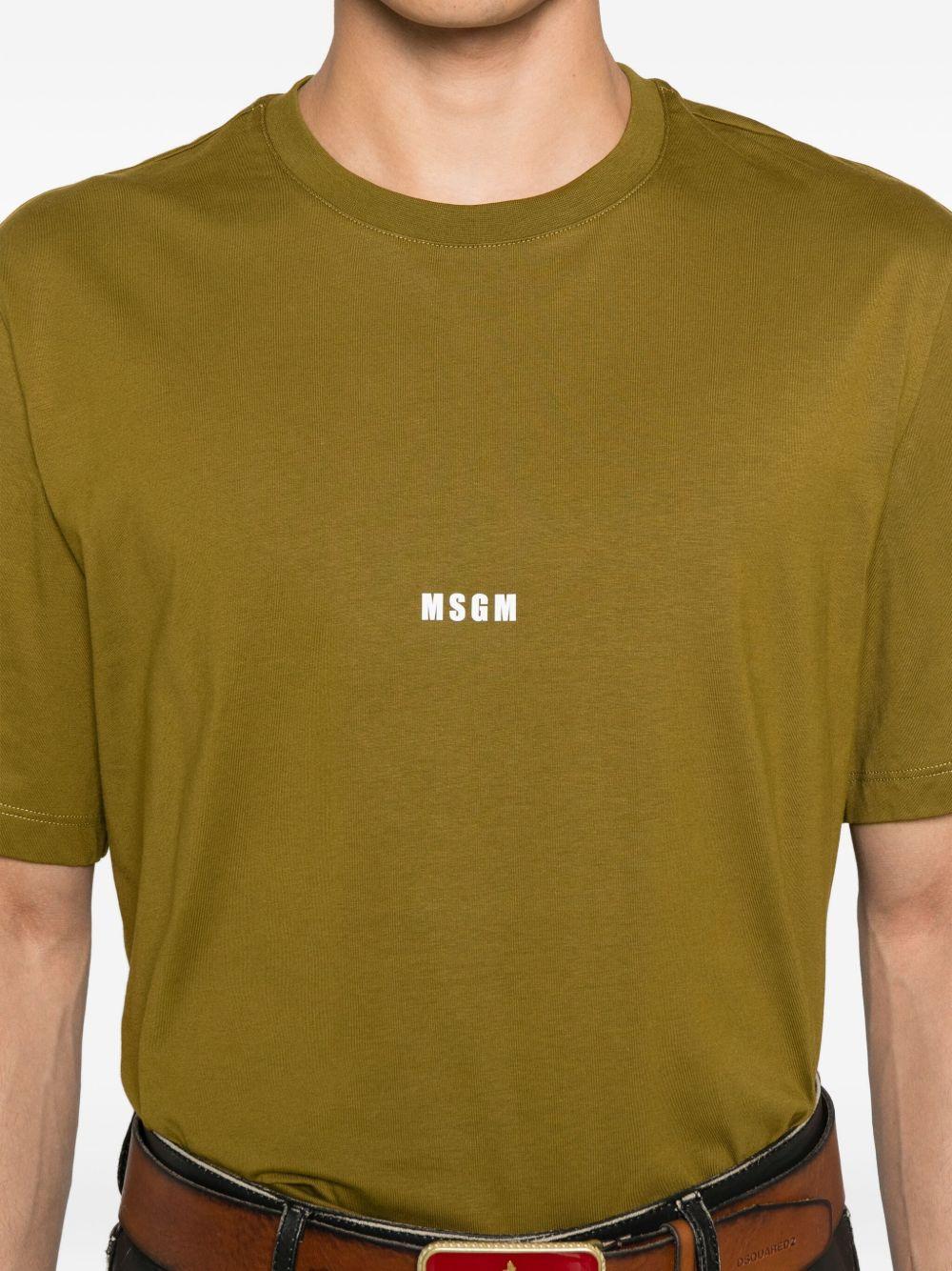 MSGM T-shirt in cotone con logo