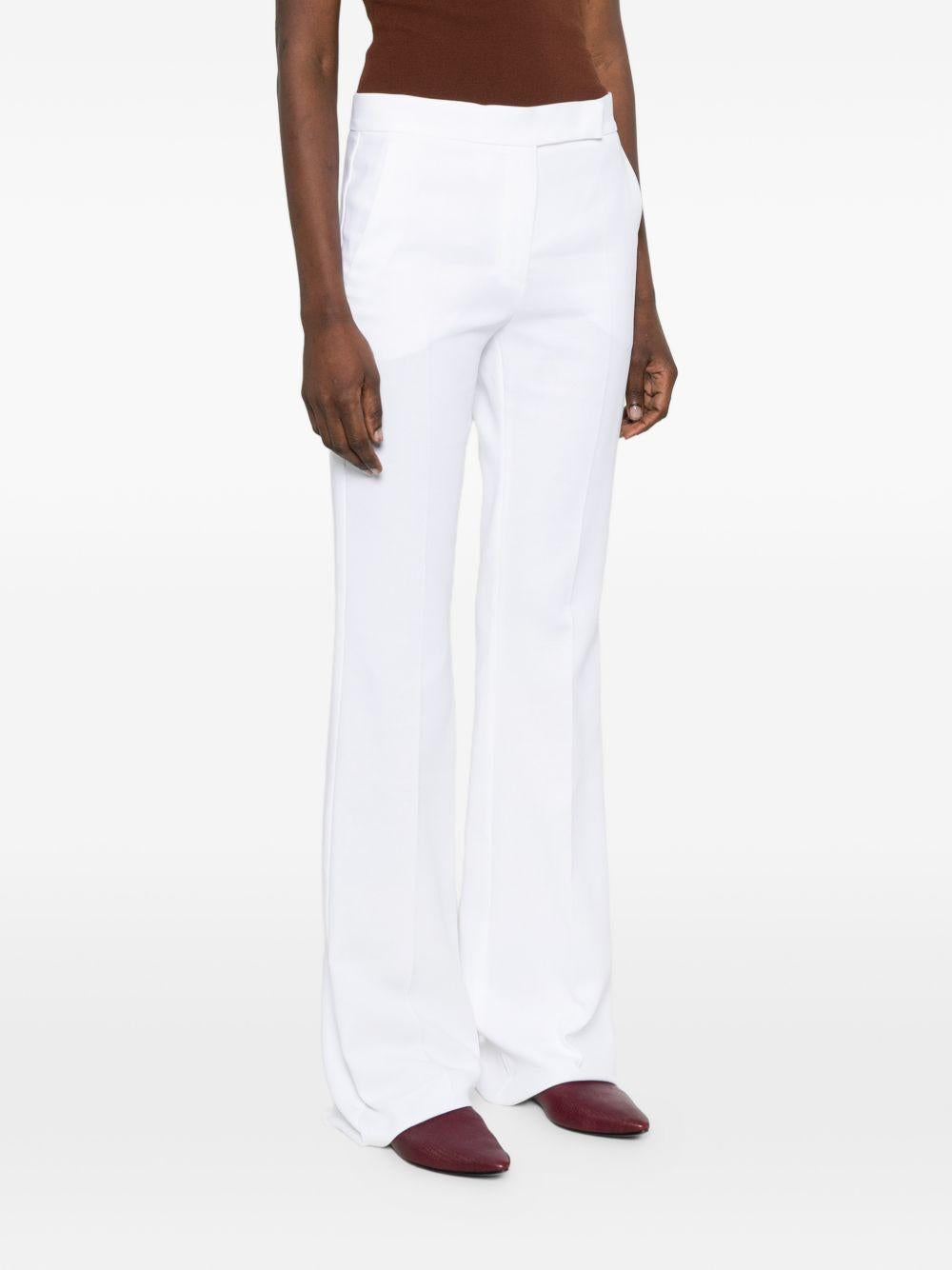 MAX MARA Pantaloni Cecina in cotone bianco