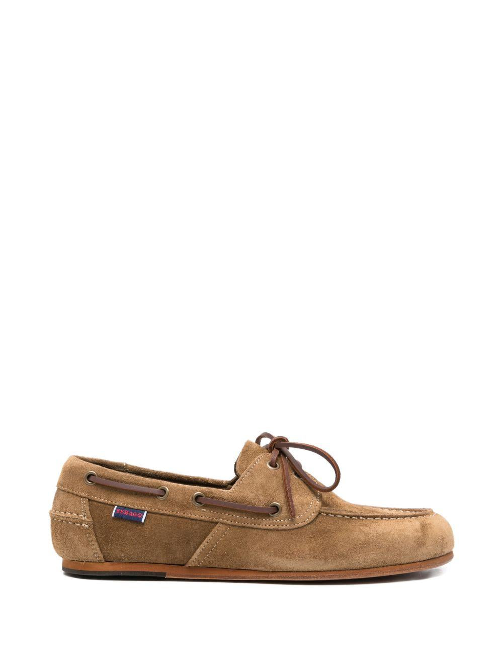 SEBAGO Scarpe da barca Owen in suede marrone talpa