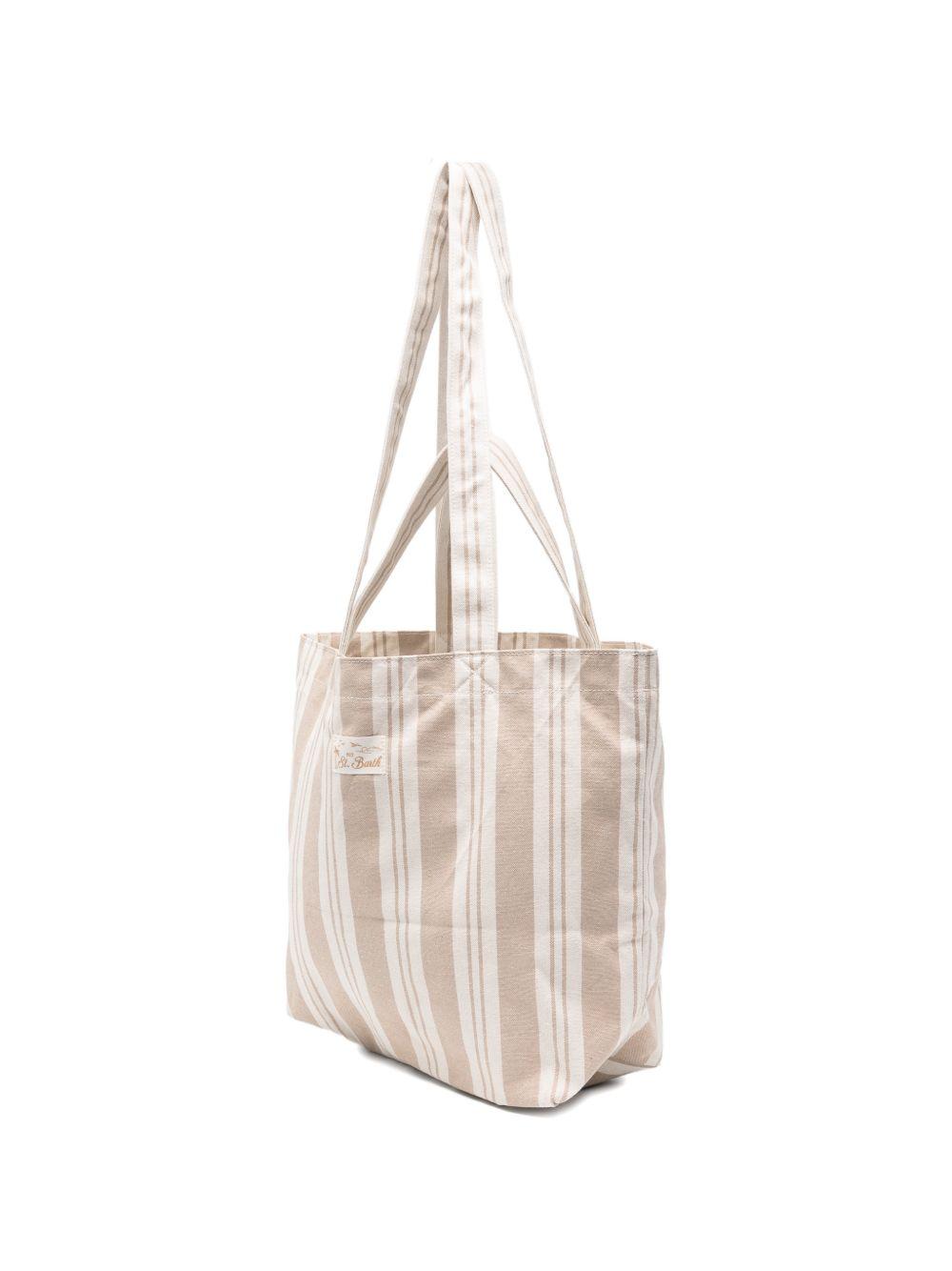 MC2 SAINT BARTH Borsa tote Essential Beach in cotone a righe
