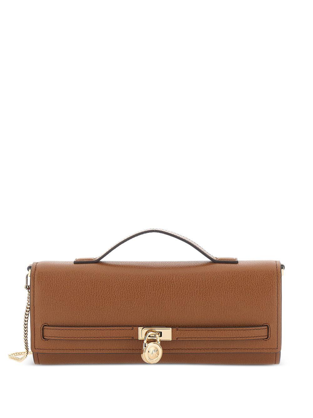 MICHAEL KORS Clutch 'Hamilton Moderne' con pendente a lucchetto