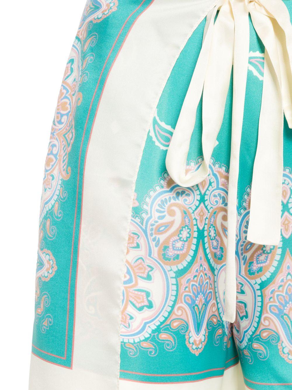 PINKO Pareo shorts da mare Merengue azzurro