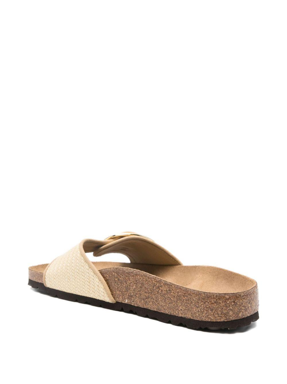BIRKENSTOCK Ciabatte Madrid in canvas con fibbia dorata