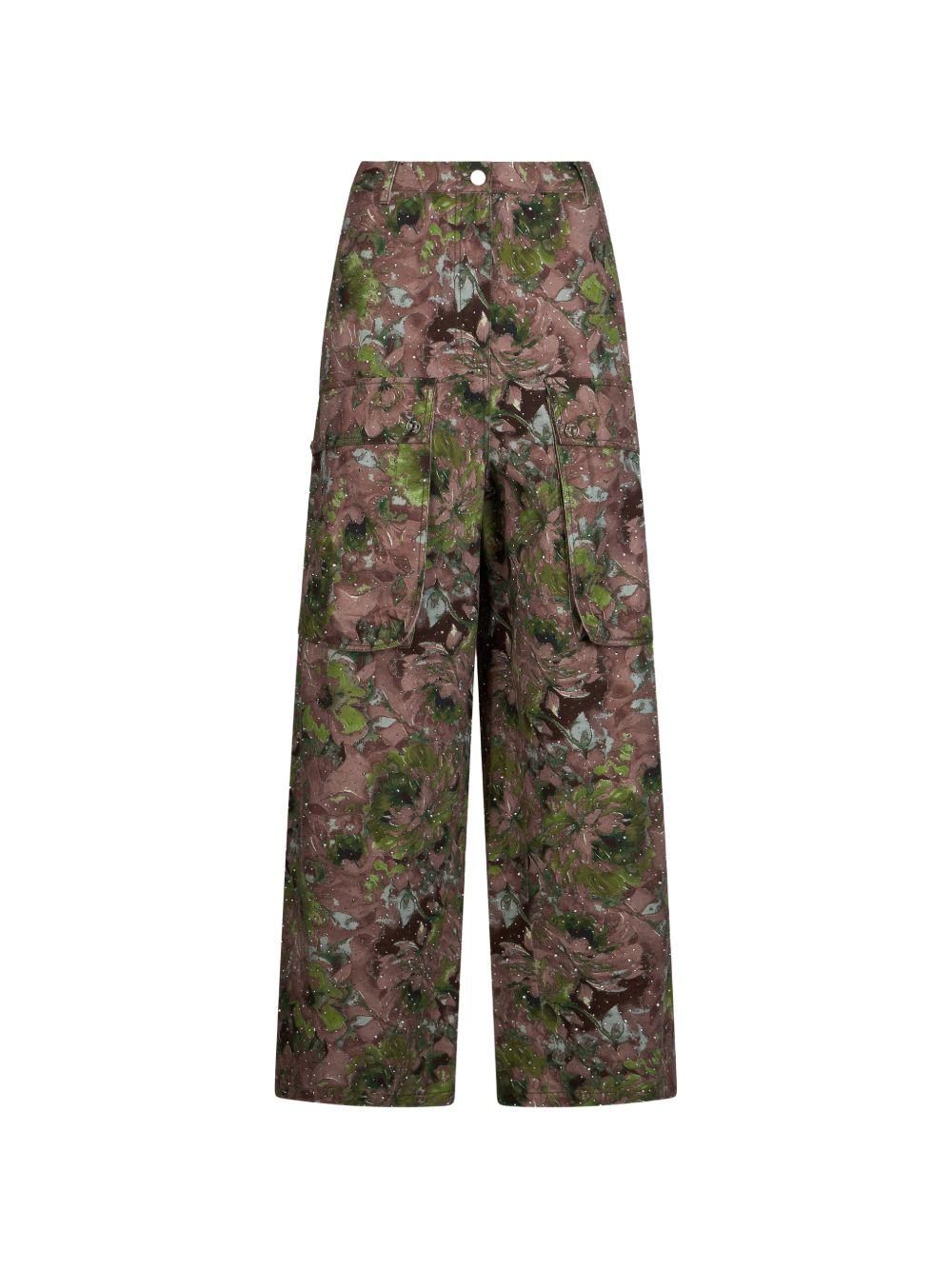 LIUJO Pantaloni con fantasia multicolore