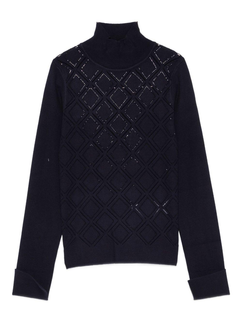 BLUGIRL Maglione a collo alto con motivo geometrico