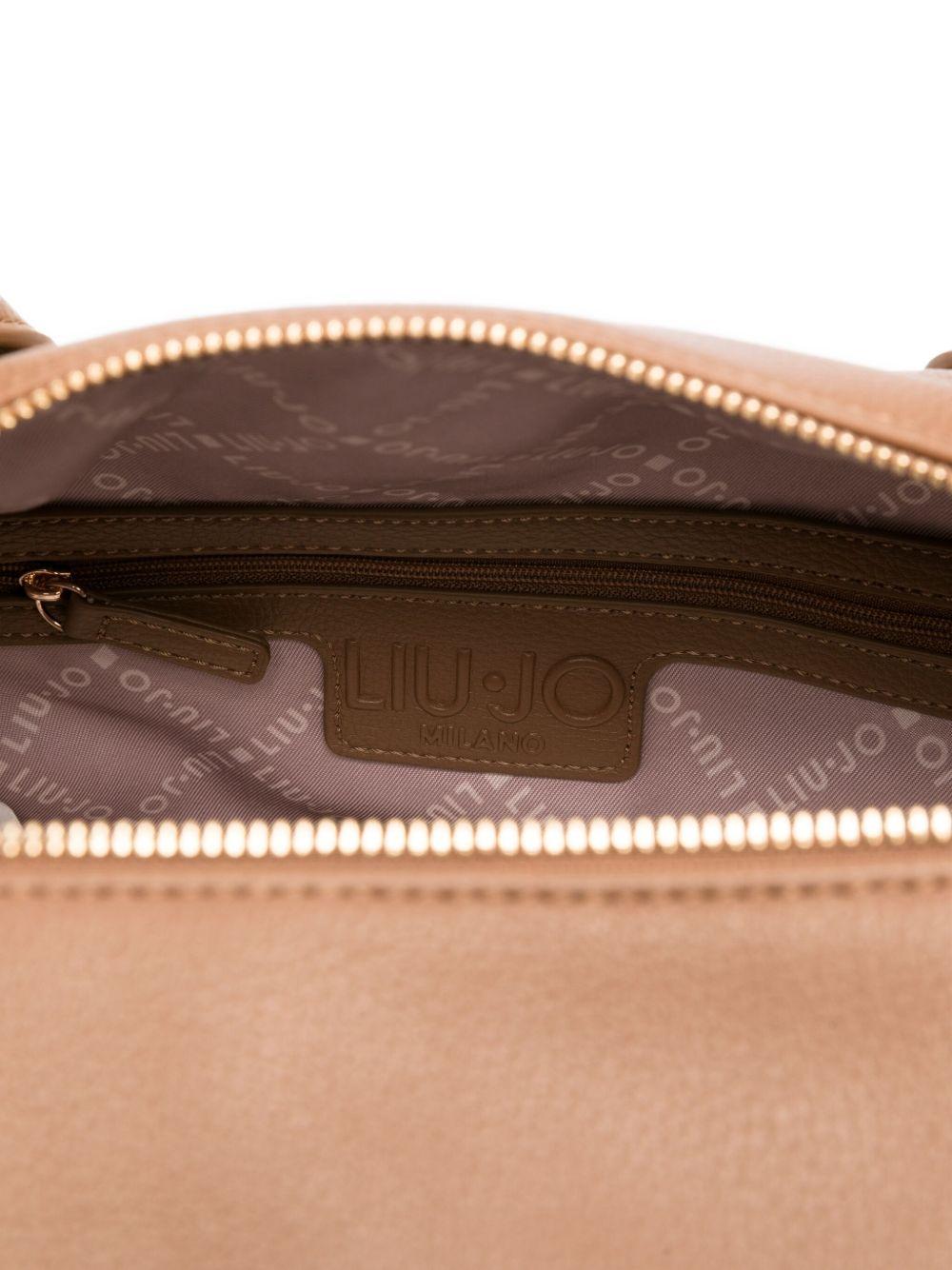 LIUJO Borsa marrone chiaro con arricciature