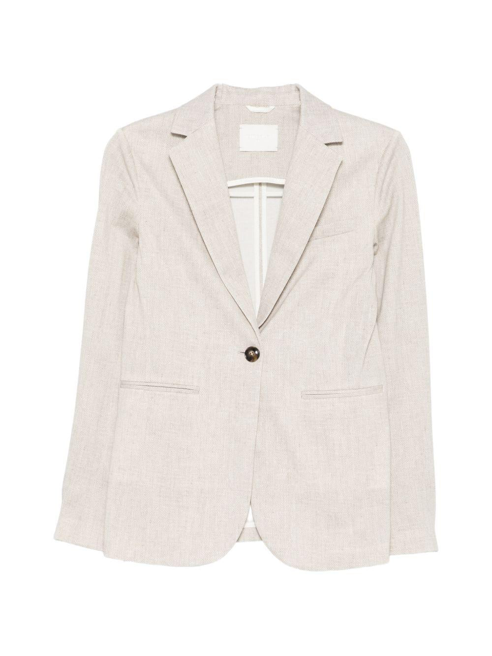 CIRCOLO 1901 Giacca beige con tasche laterali