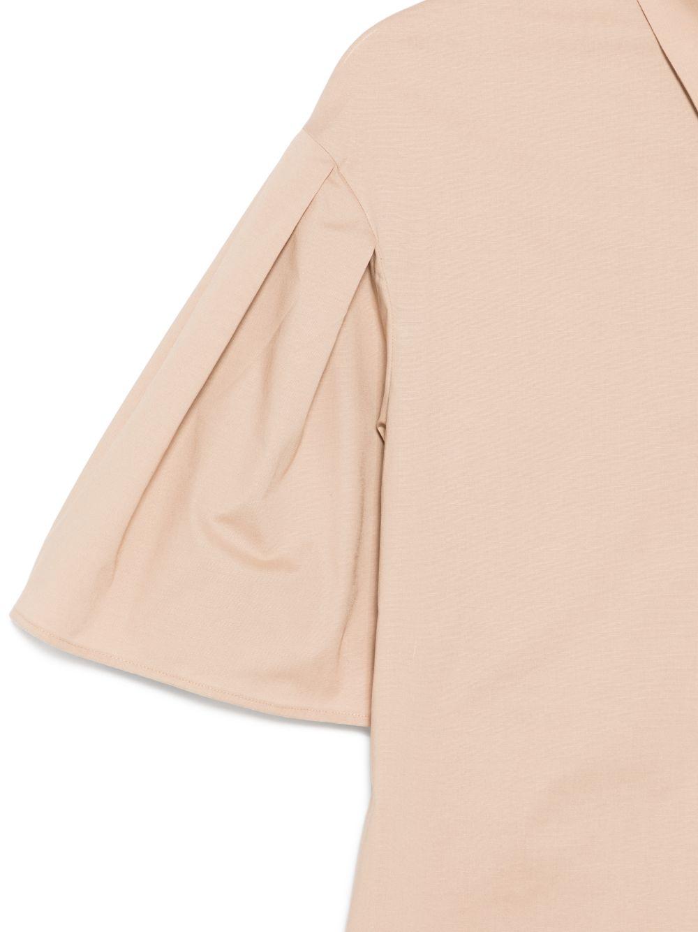 XACUS Camicia beige Ellery con maniche a sbuffo