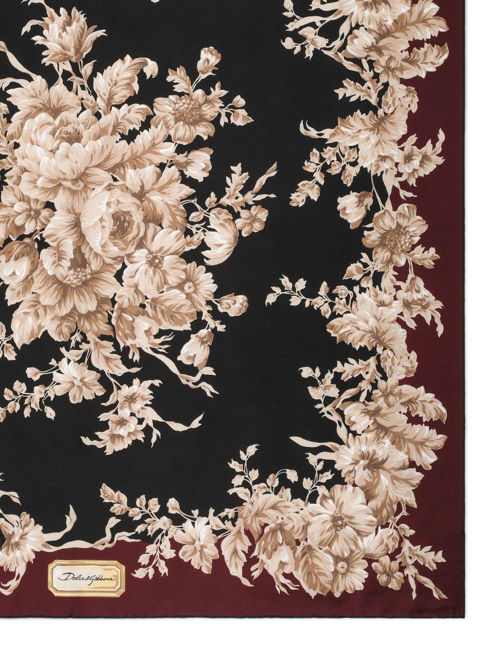 DOLCE e GABBANA Foulard in twill di seta