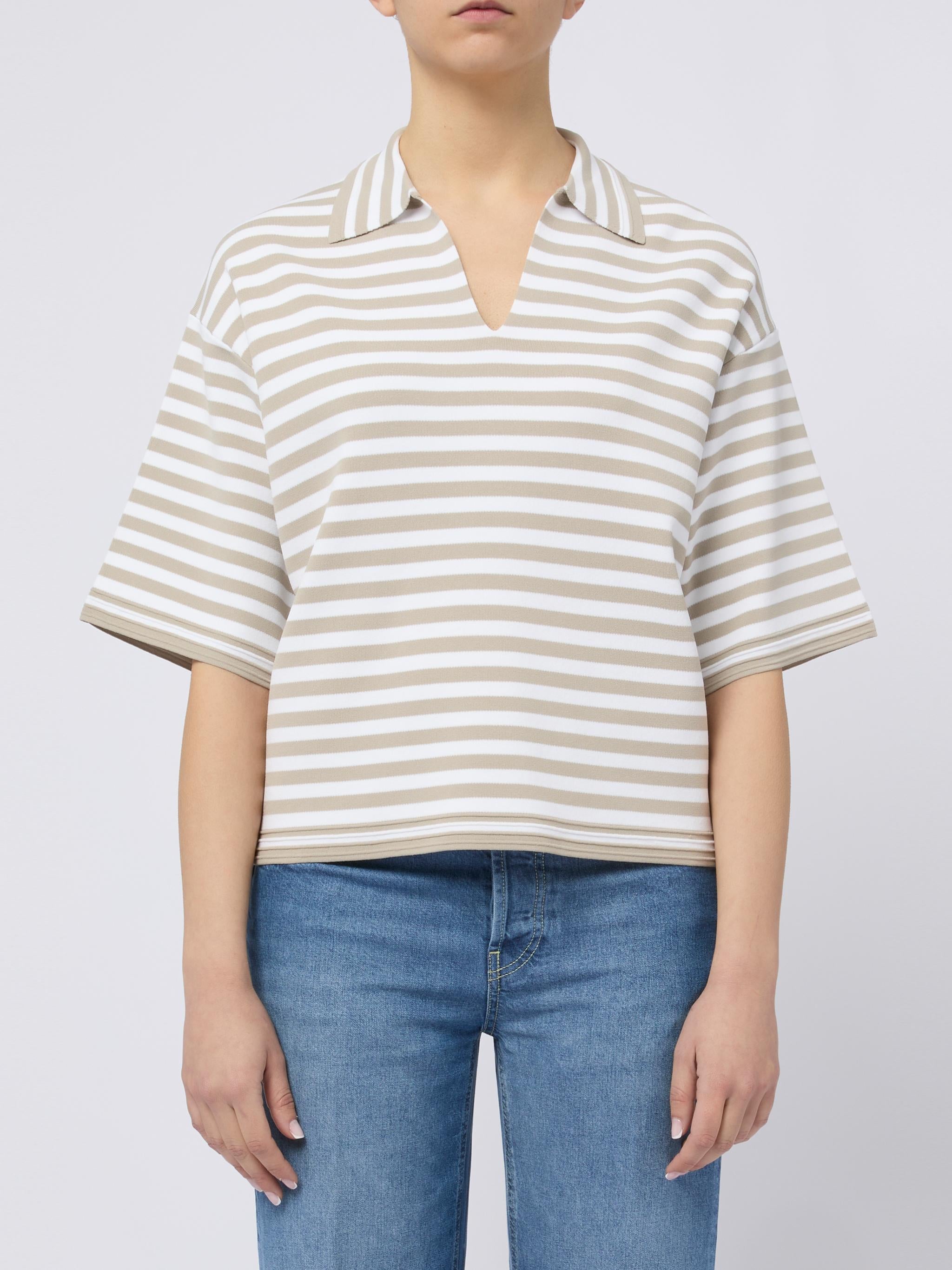 MAX MARA T-shirt a righe Dolce con maniche a 3/4