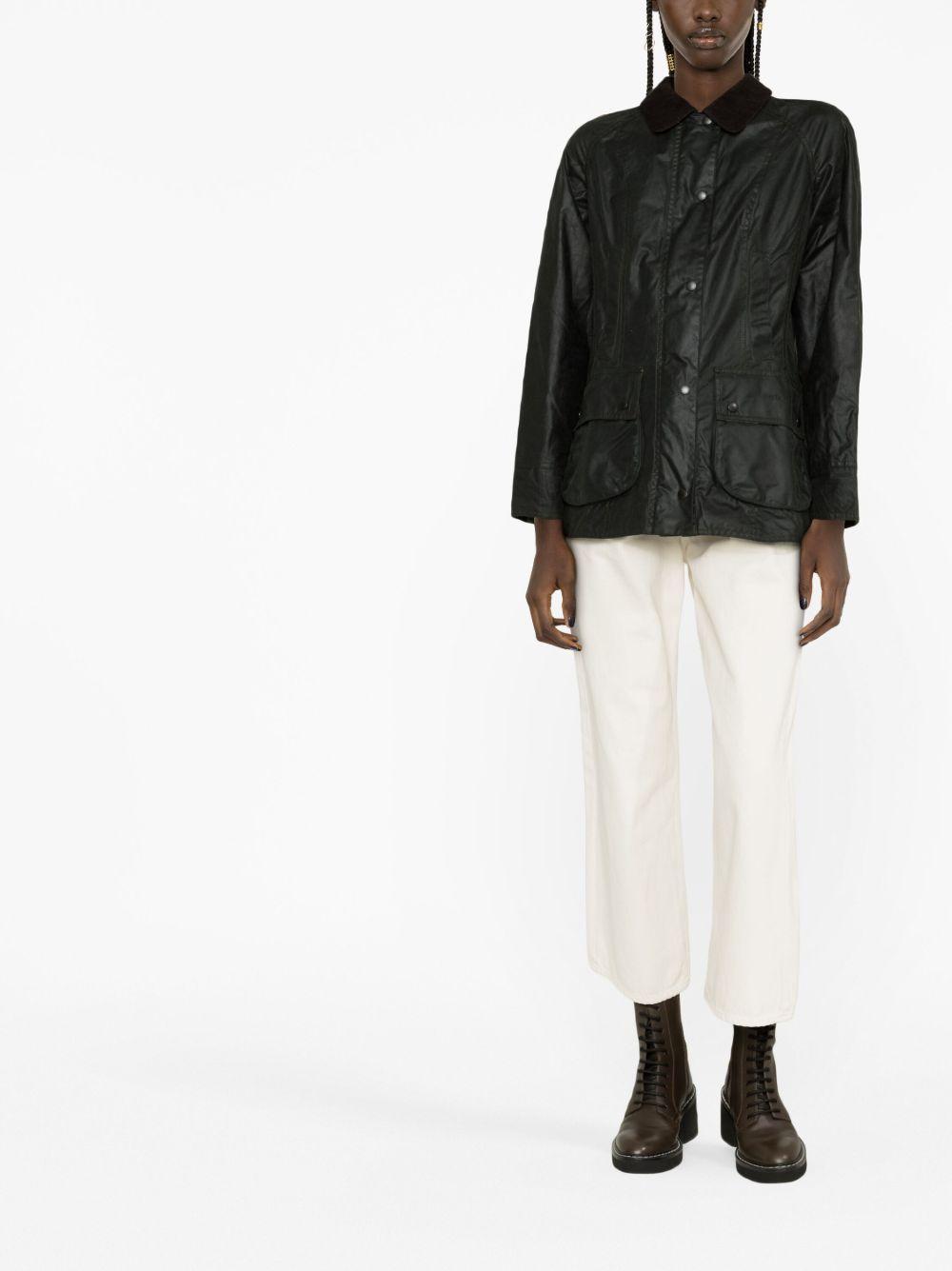BARBOUR Giacca 'Beadnell' cerata con colletto classico
