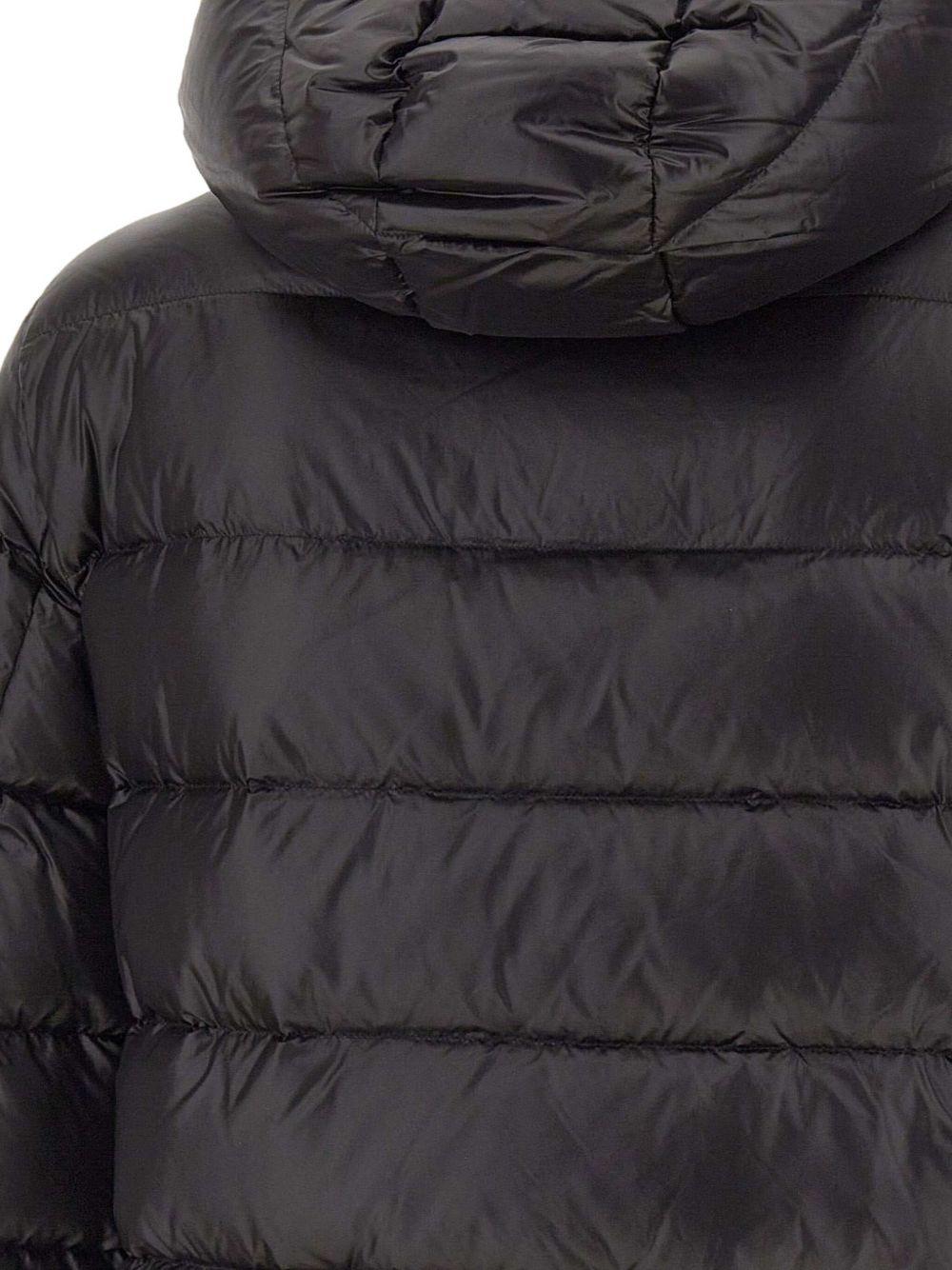 PEUTEREY Piumino nero con cappuccio