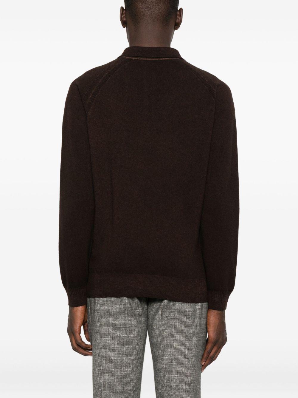 DANIELE FIESOLI Maglia marrone in lana cashmere