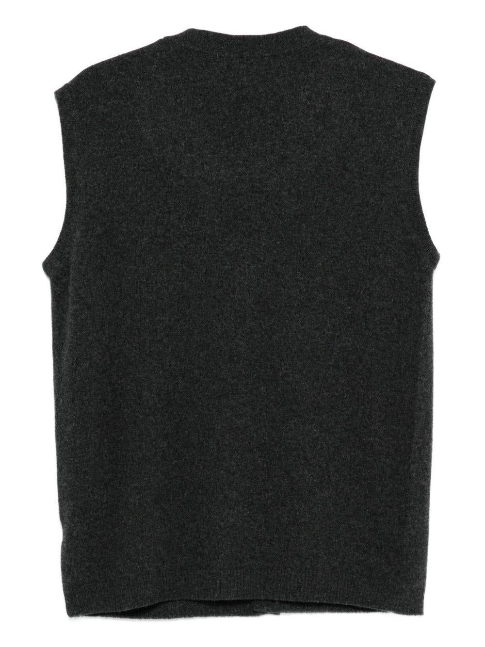 DANIELE FIESOLI Gilet grigio con scollo a V