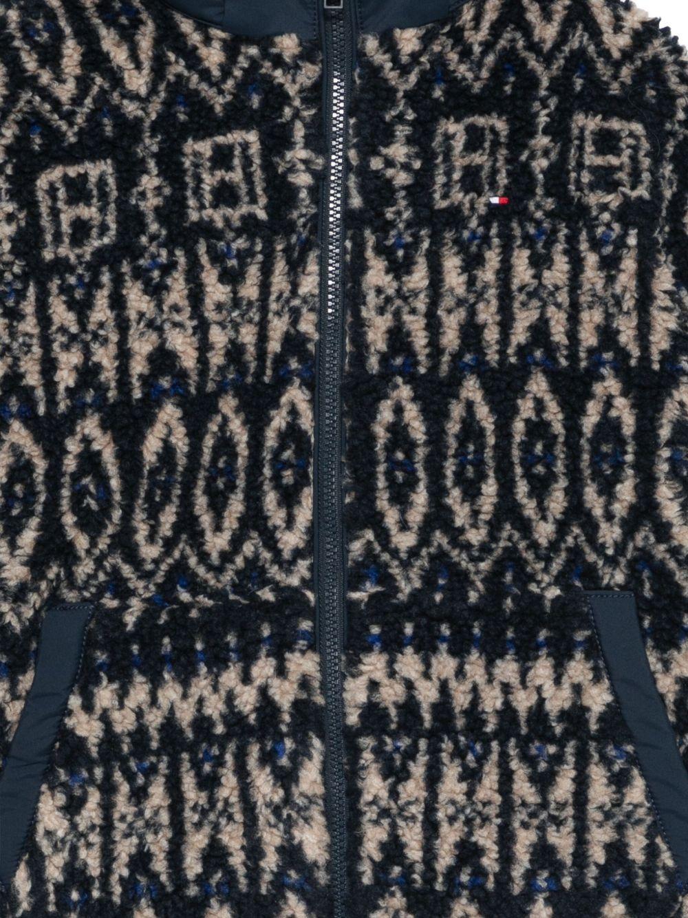 TOMMY HILFIGER Giubbotto con motivo geometrico