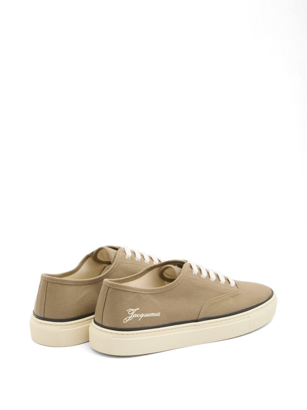 JACQUEMUS Skate sneakers in cotone color kaki