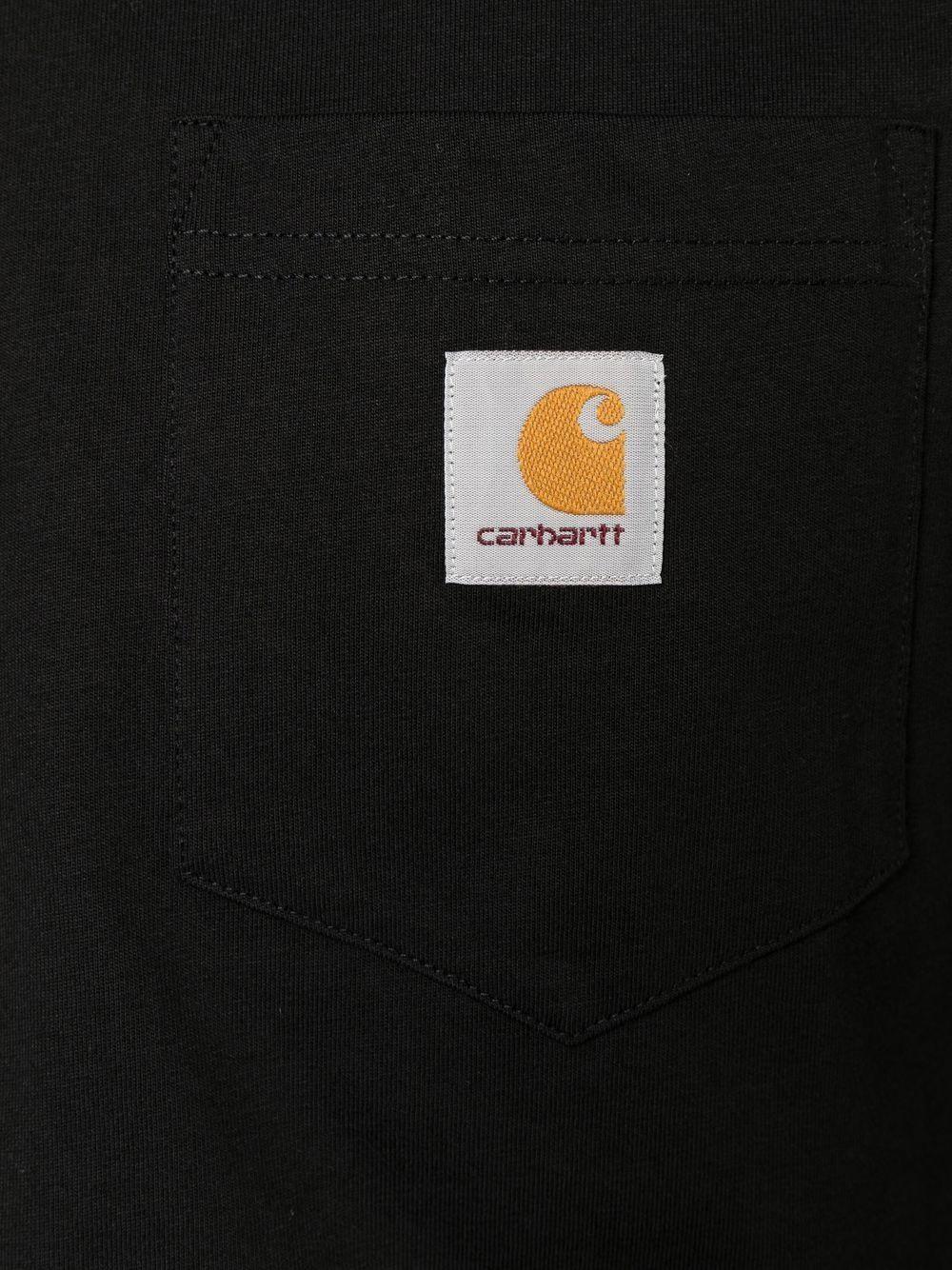CARHARTT WIP T-shirt a maniche corte in cotone nero con logo
