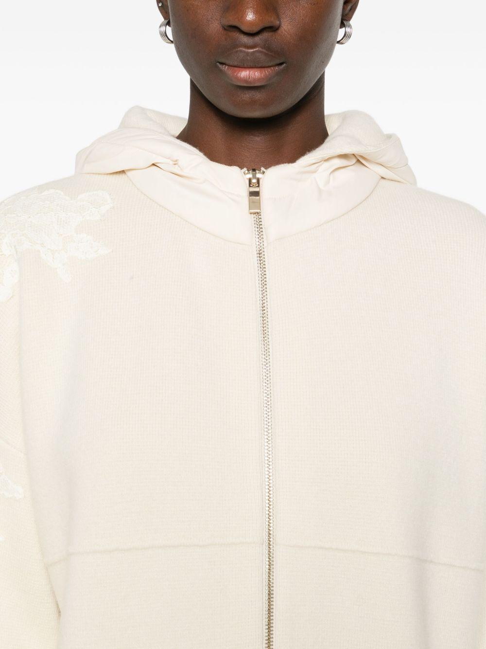 BLUGIRL Cappotto bianco con cappuccio